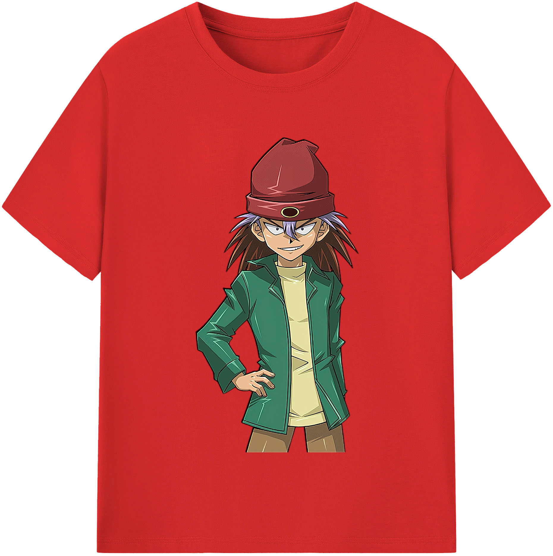 （画像用） 遊☆戯☆王 Yu-Gi-Oh! レディースカジュアルプリントTシャツ（綿100％）