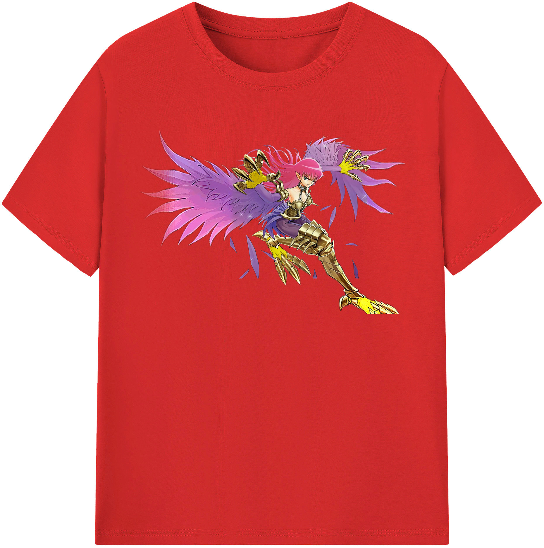 （画像用） 遊☆戯☆王 Yu-Gi-Oh! レディースカジュアルプリントTシャツ（綿100％）
