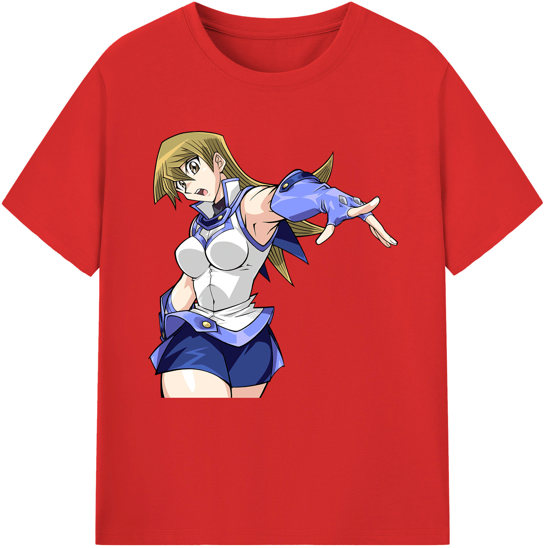 （画像用） 遊☆戯☆王 Yu-Gi-Oh! レディースカジュアルプリントTシャツ（綿100％）
