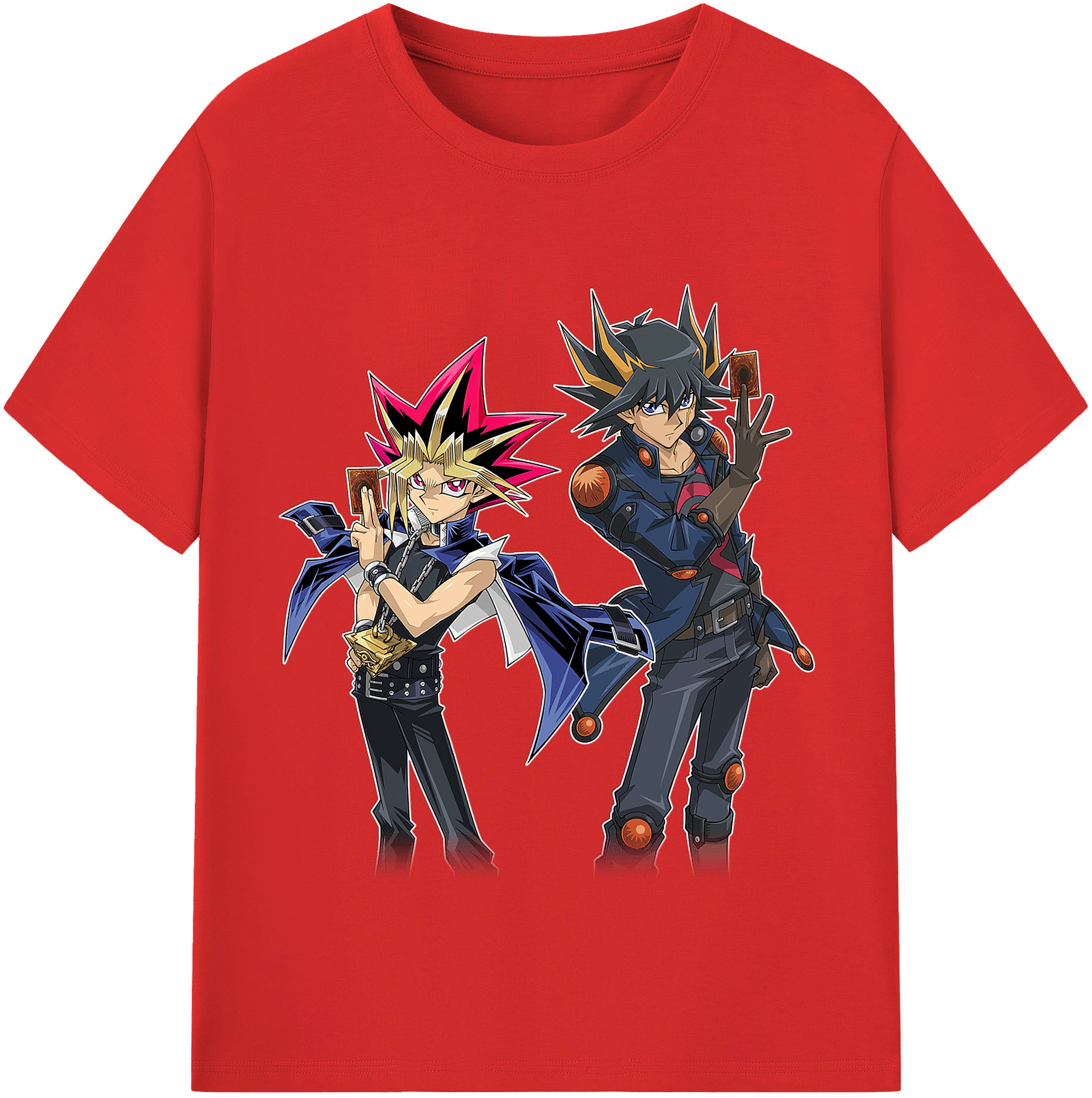 （画像用） 遊☆戯☆王 Yu-Gi-Oh! レディースカジュアルプリントTシャツ（綿100％）
