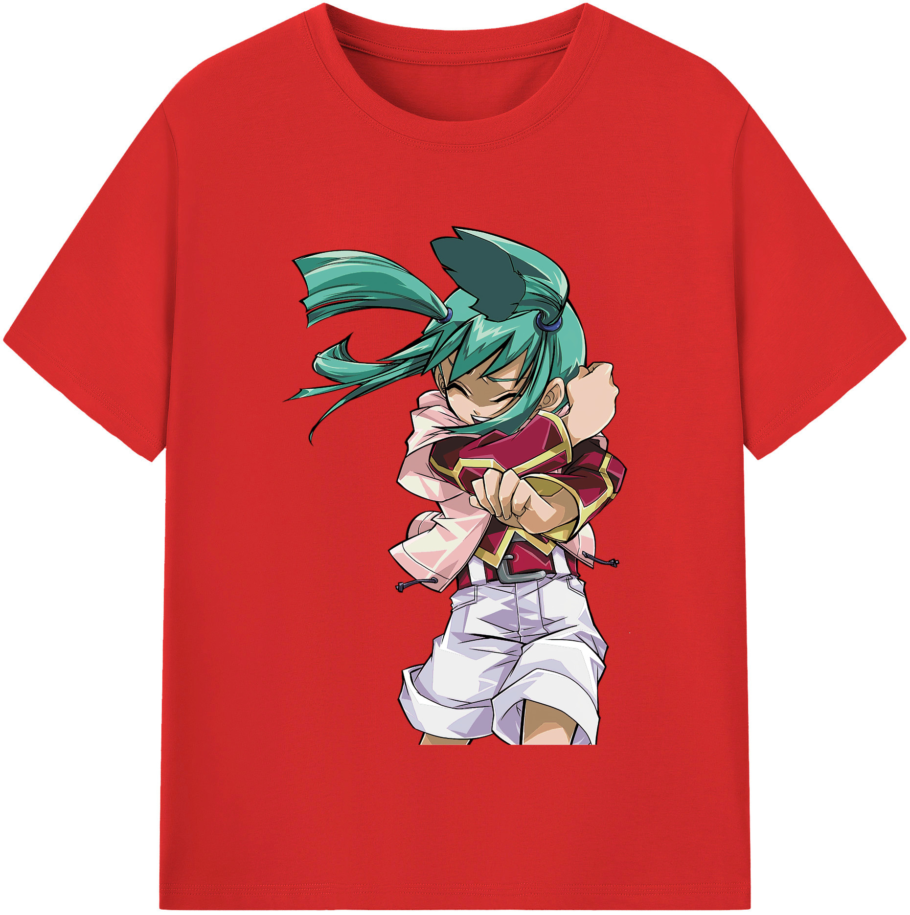 （画像用） 遊☆戯☆王 Yu-Gi-Oh! レディースカジュアルプリントTシャツ（綿100％）