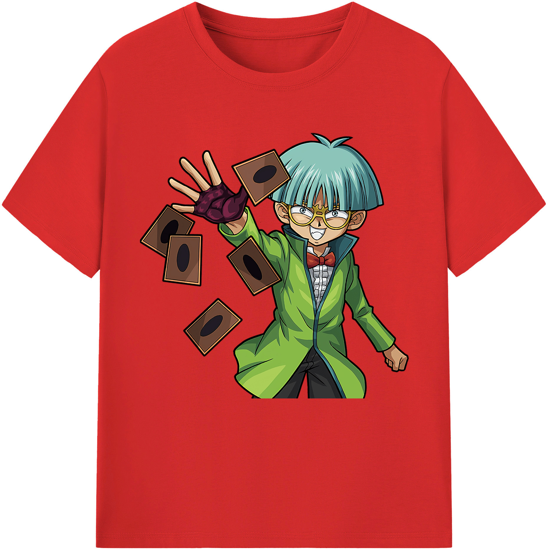 （画像用） 遊☆戯☆王 Yu-Gi-Oh! レディースカジュアルプリントTシャツ（綿100％）