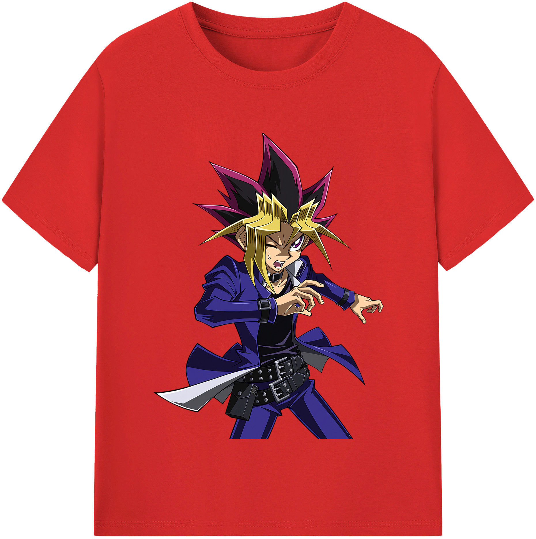 （画像用） 遊☆戯☆王 Yu-Gi-Oh! レディースカジュアルプリントTシャツ（綿100％）