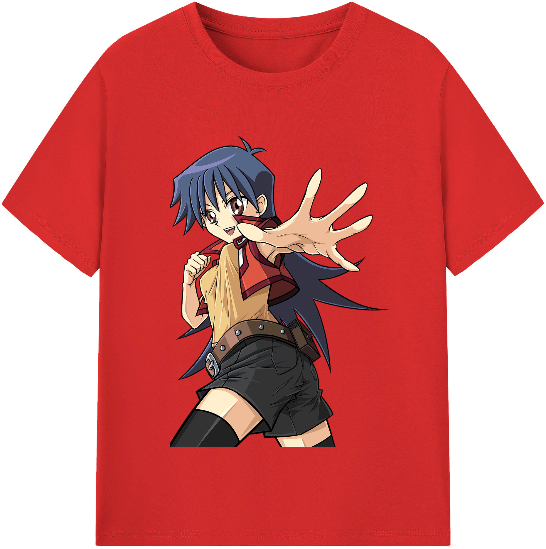（画像用） 遊☆戯☆王 Yu-Gi-Oh! レディースカジュアルプリントTシャツ（綿100％）