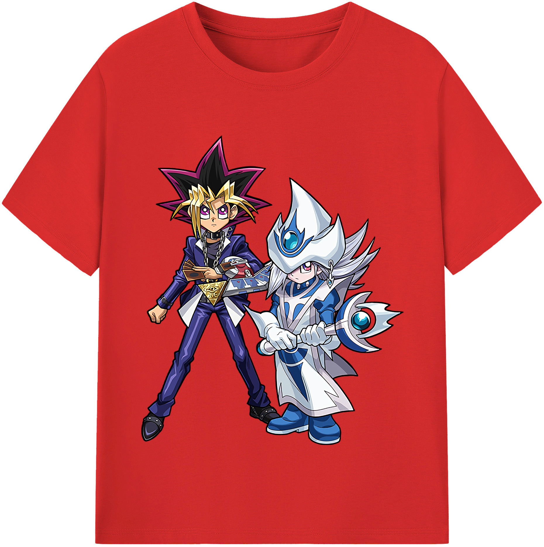 （画像用） 遊☆戯☆王 Yu-Gi-Oh! レディースカジュアルプリントTシャツ（綿100％）
