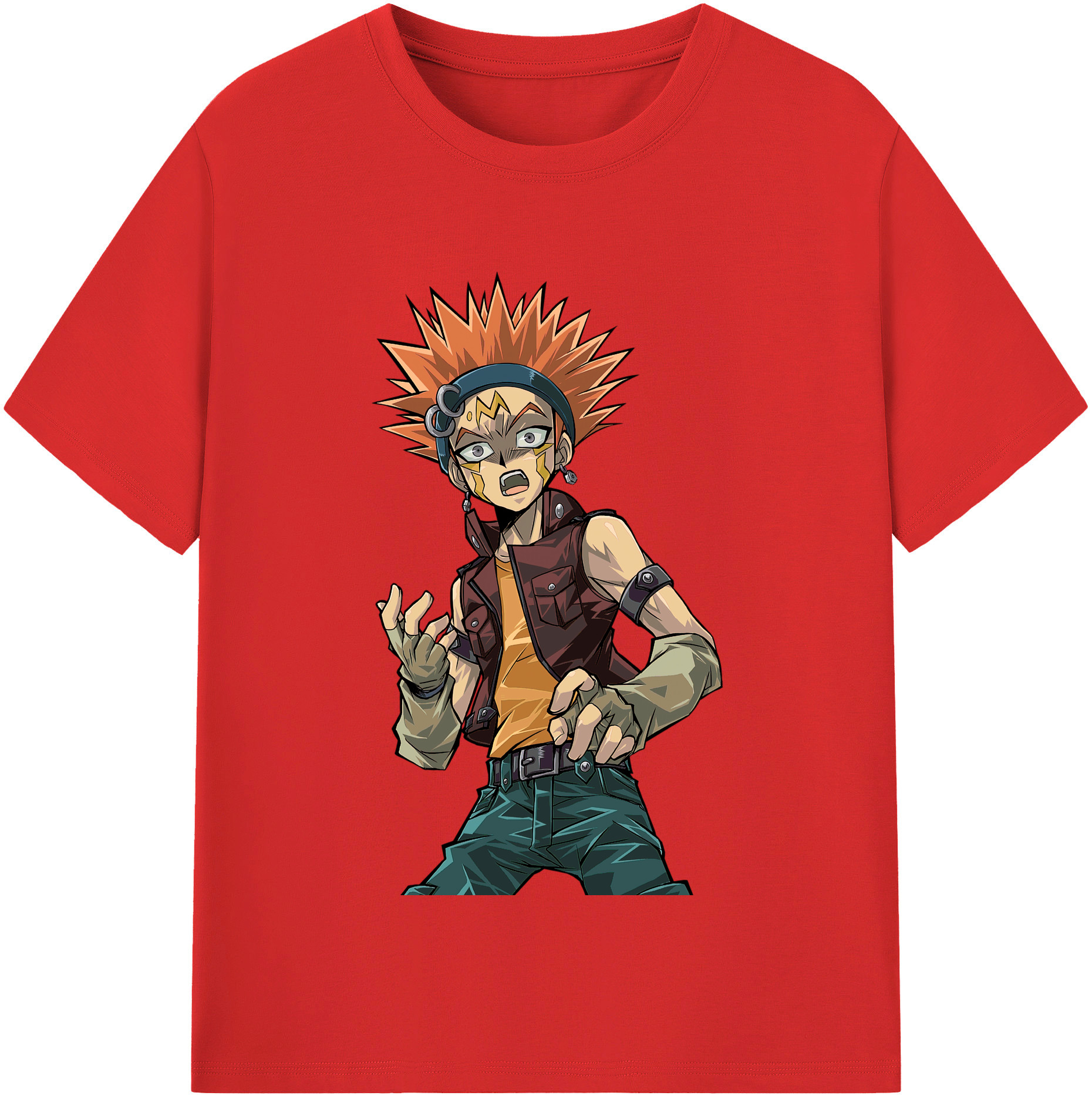 （画像用） 遊☆戯☆王 Yu-Gi-Oh! レディースカジュアルプリントTシャツ（綿100％）
