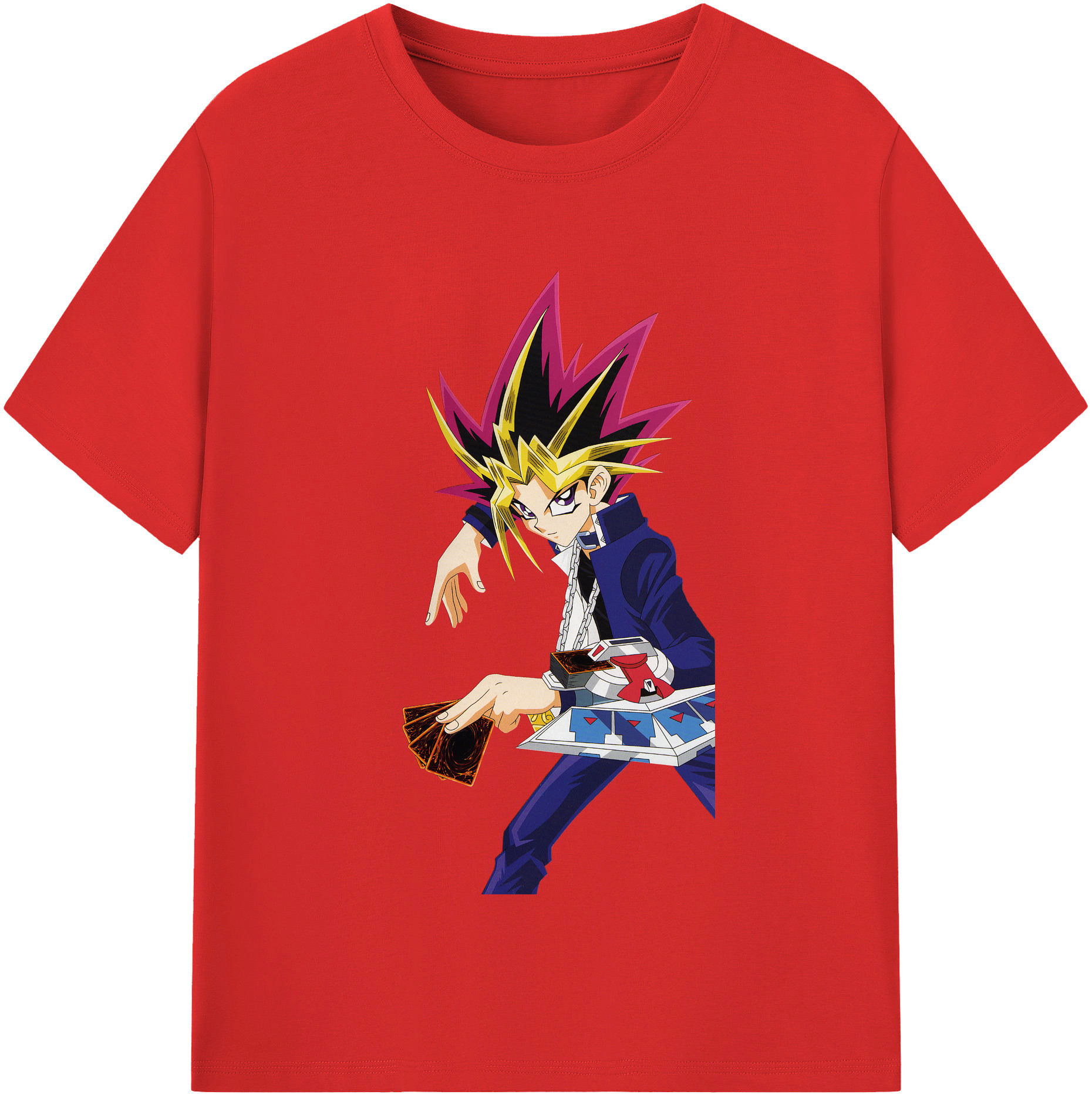 （画像用） 遊☆戯☆王 Yu-Gi-Oh! レディースカジュアルプリントTシャツ（綿100％）