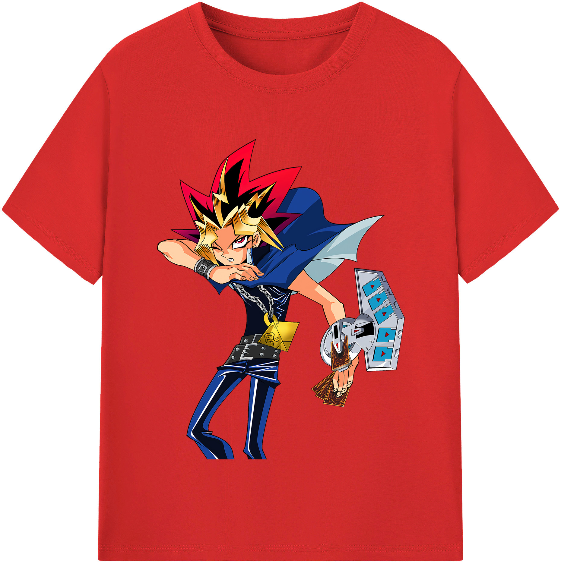 （画像用） 遊☆戯☆王 Yu-Gi-Oh! レディースカジュアルプリントTシャツ（綿100％）