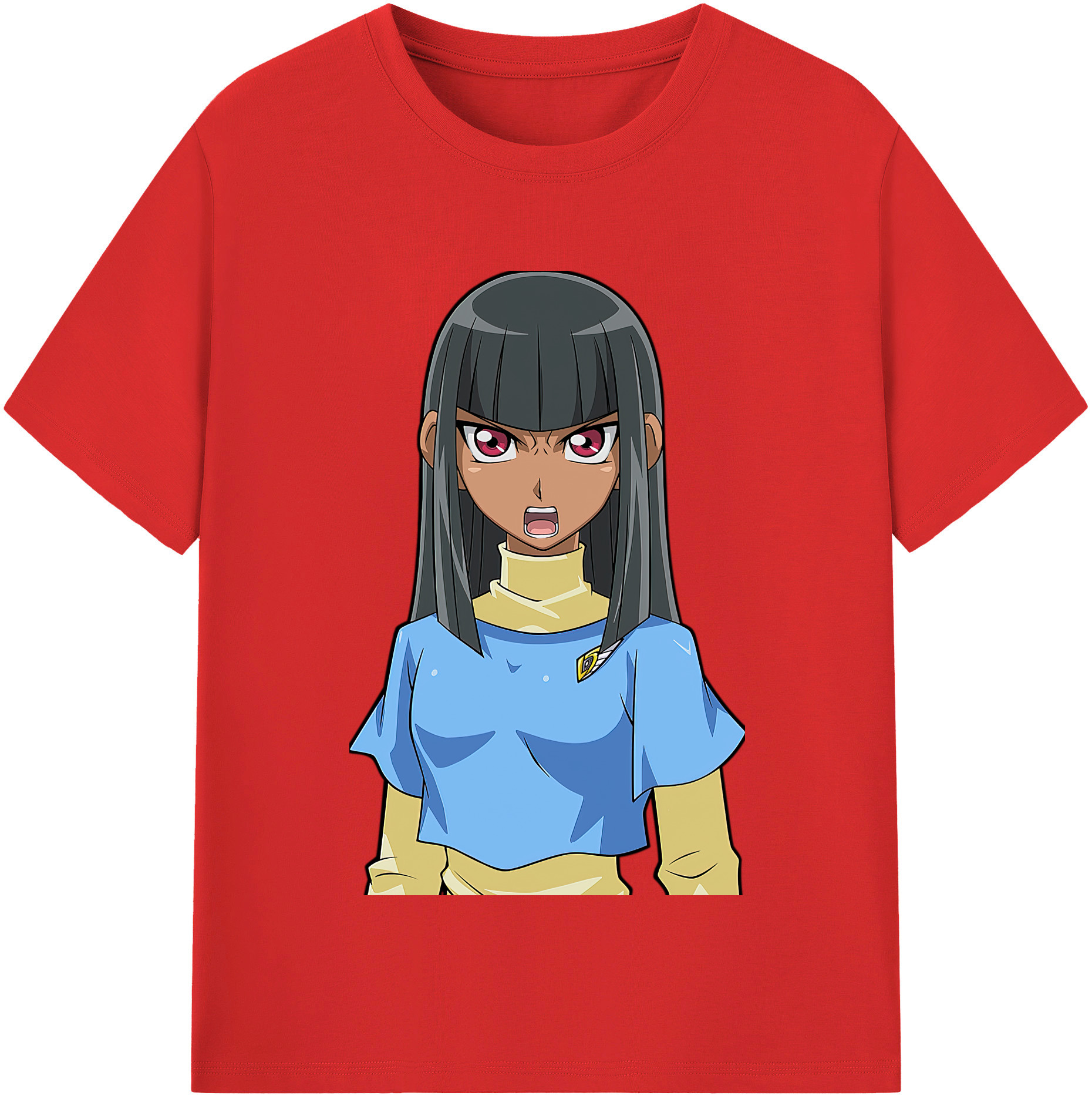 （画像用） 遊☆戯☆王 Yu-Gi-Oh! レディースカジュアルプリントTシャツ（綿100％）