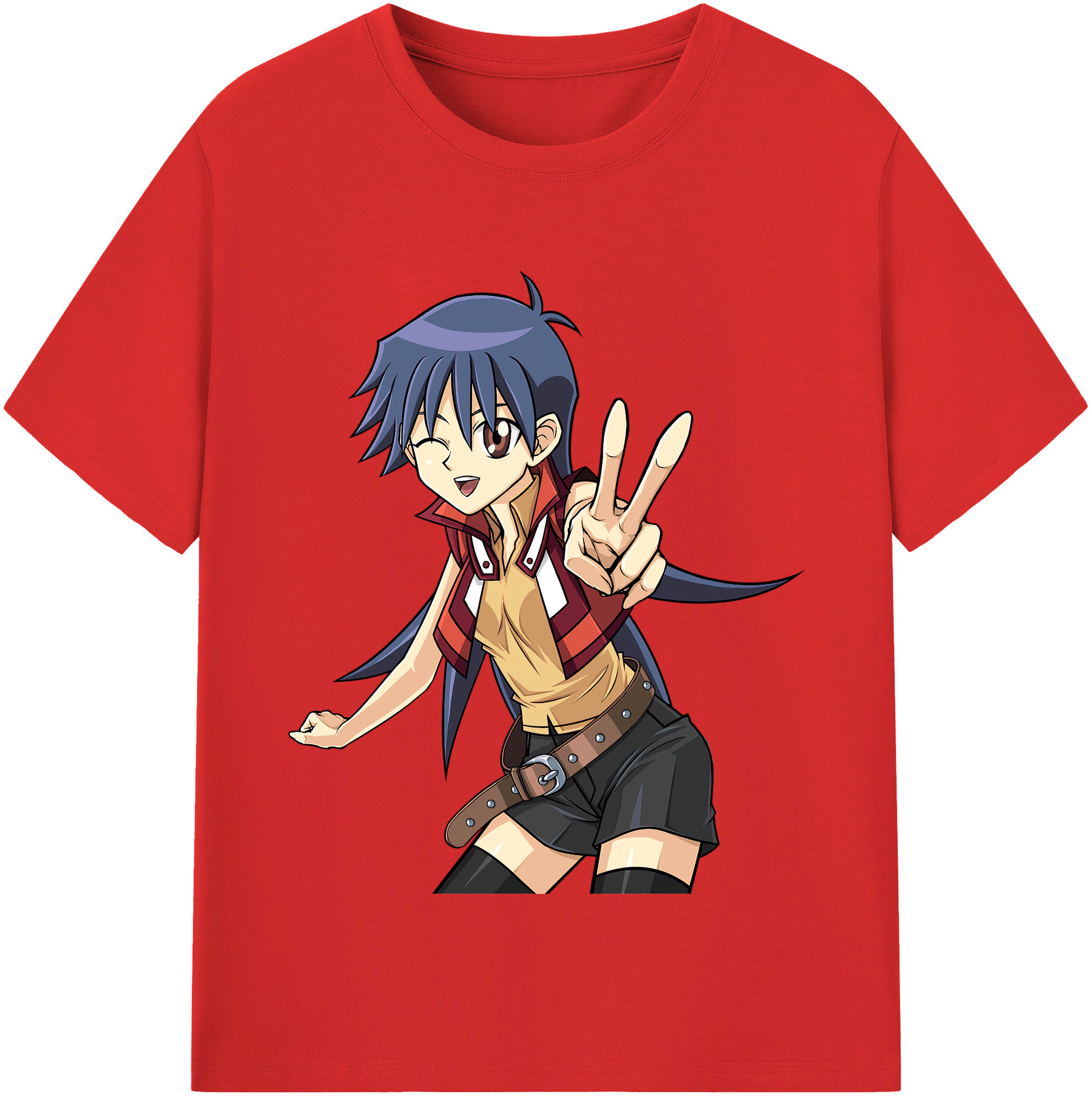 （画像用） 遊☆戯☆王 Yu-Gi-Oh! レディースカジュアルプリントTシャツ（綿100％）