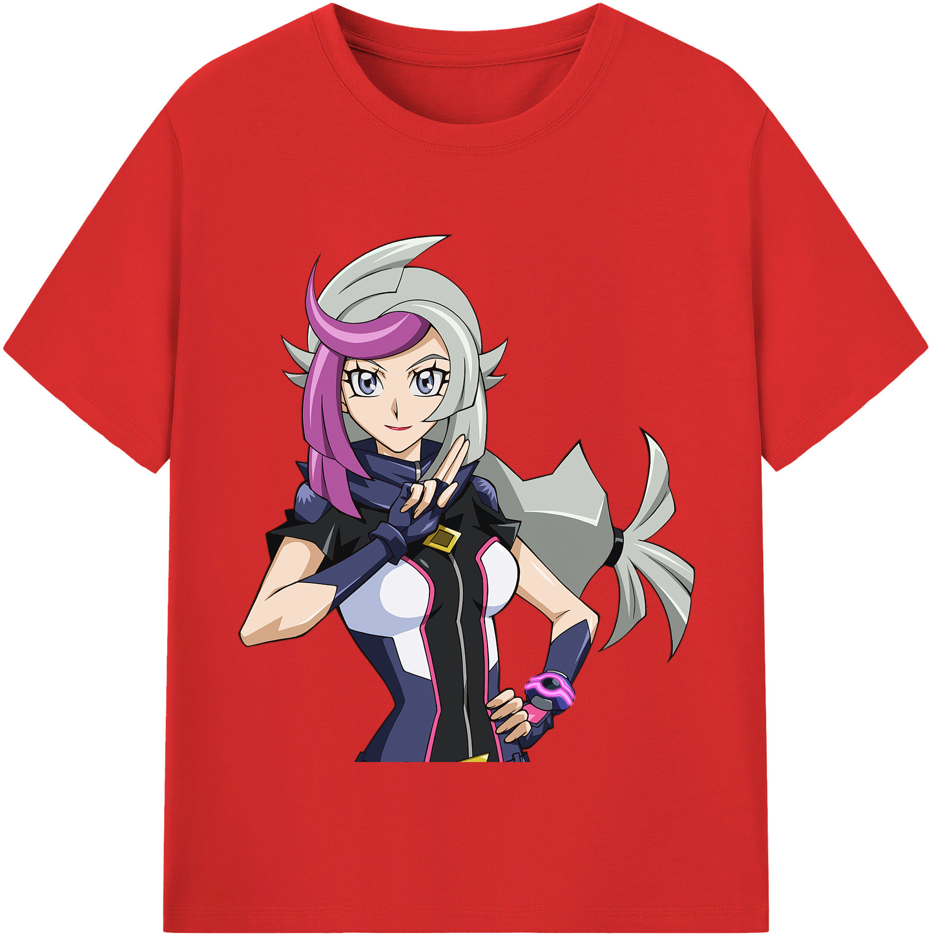 （画像用） 遊☆戯☆王 Yu-Gi-Oh! レディースカジュアルプリントTシャツ（綿100％）