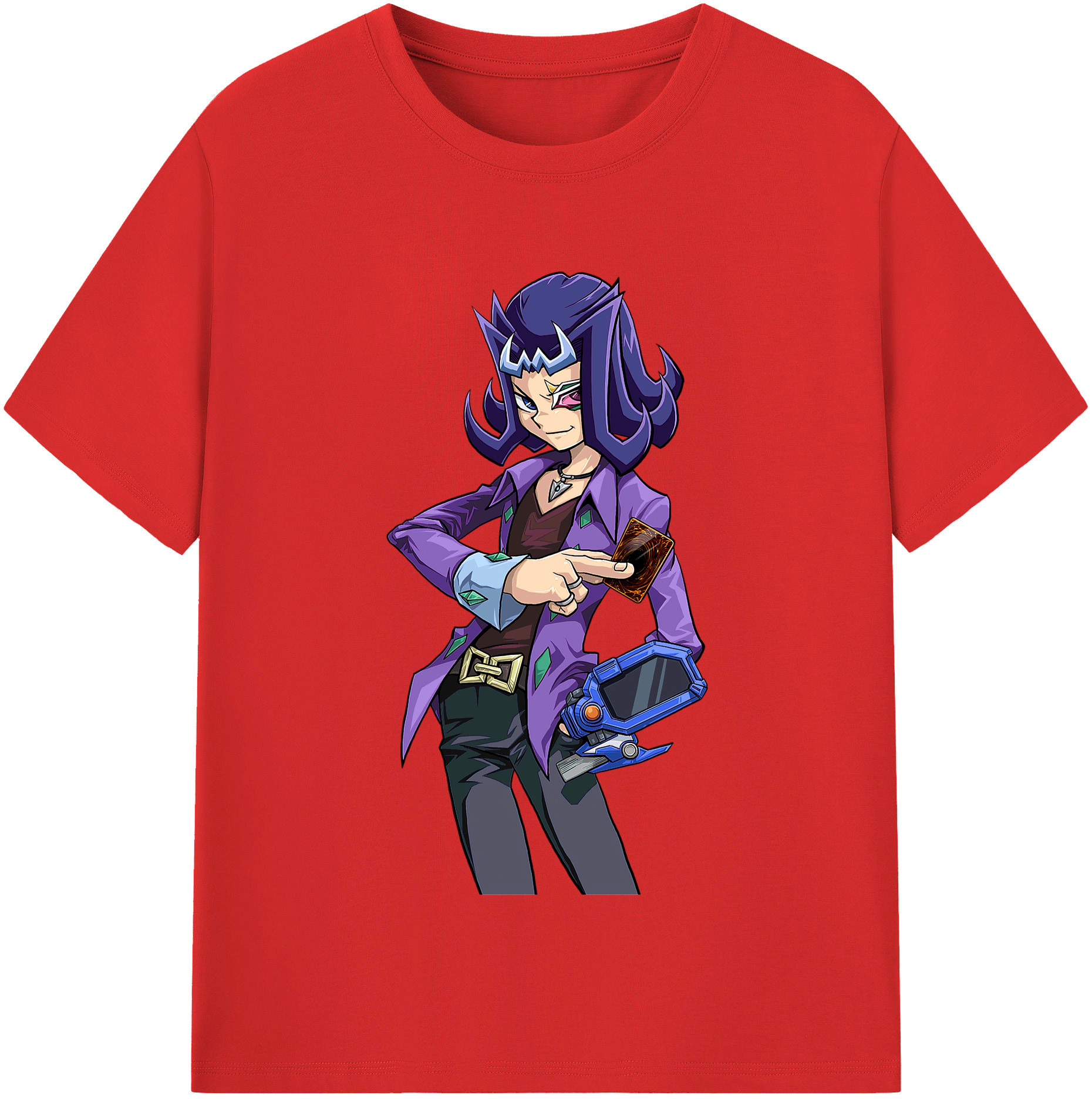 （画像用） 遊☆戯☆王 Yu-Gi-Oh! レディースカジュアルプリントTシャツ（綿100％）