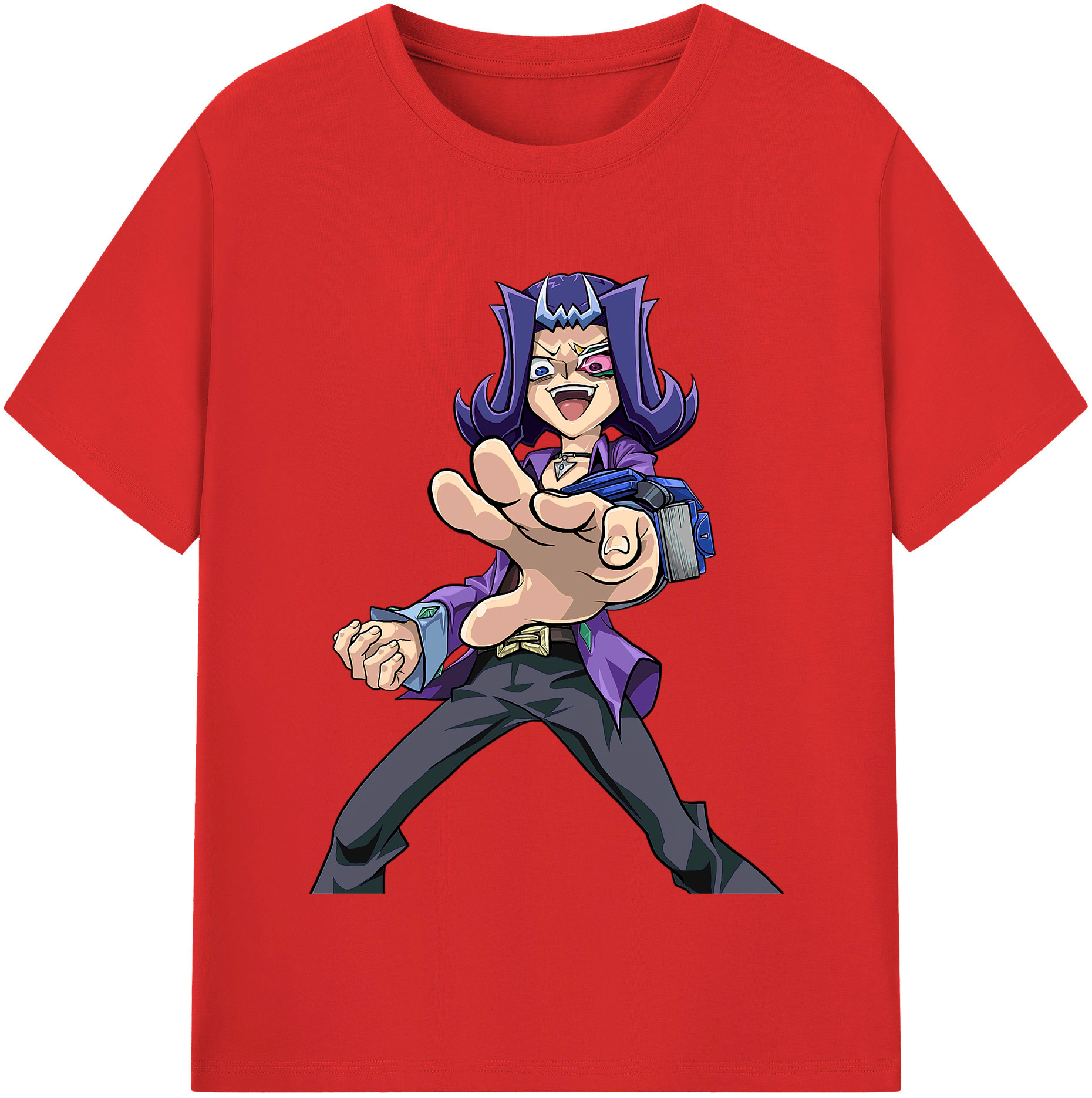 （画像用） 遊☆戯☆王 Yu-Gi-Oh! レディースカジュアルプリントTシャツ（綿100％）