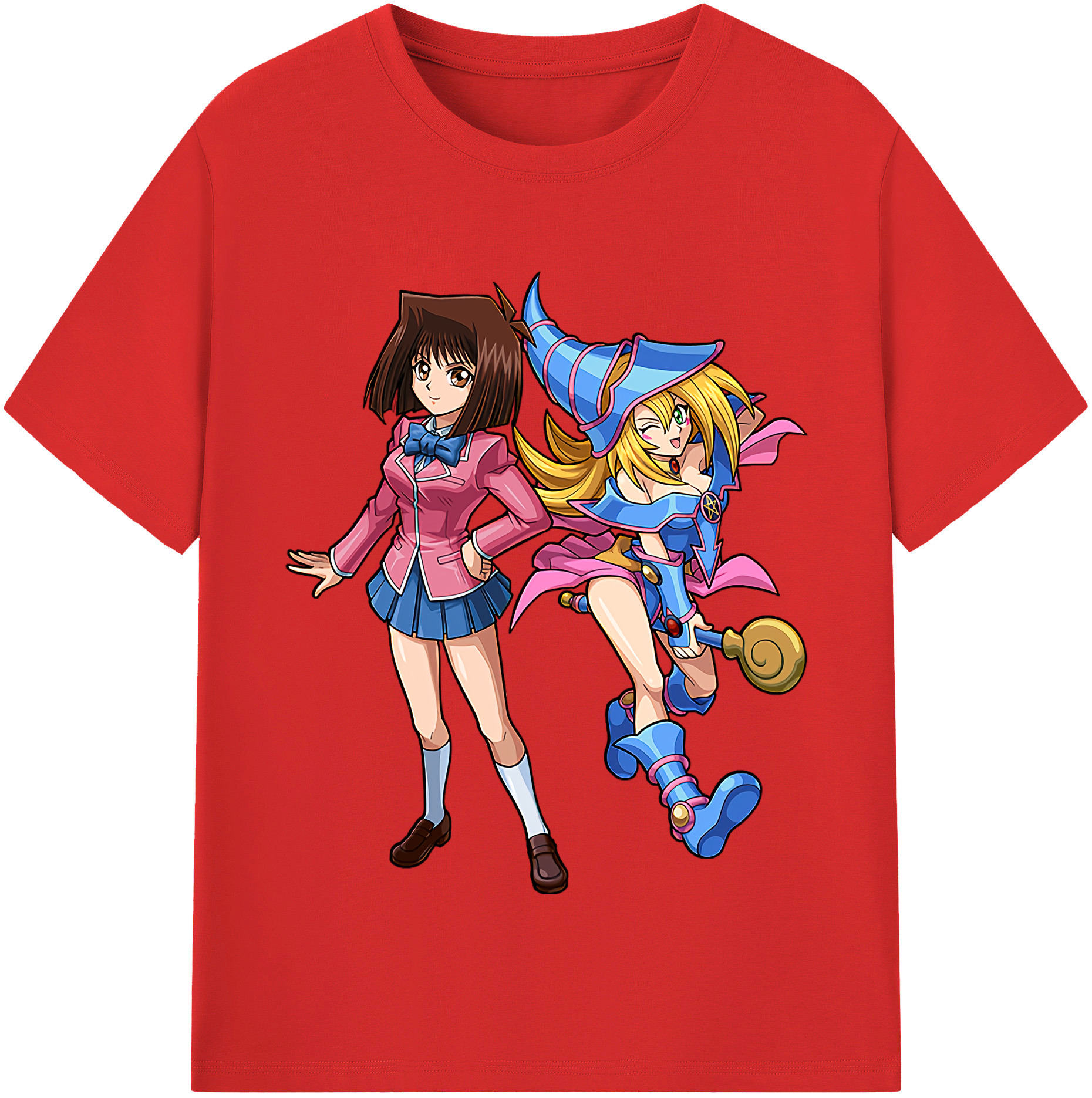 （画像用） 遊☆戯☆王 Yu-Gi-Oh! レディースカジュアルプリントTシャツ（綿100％）