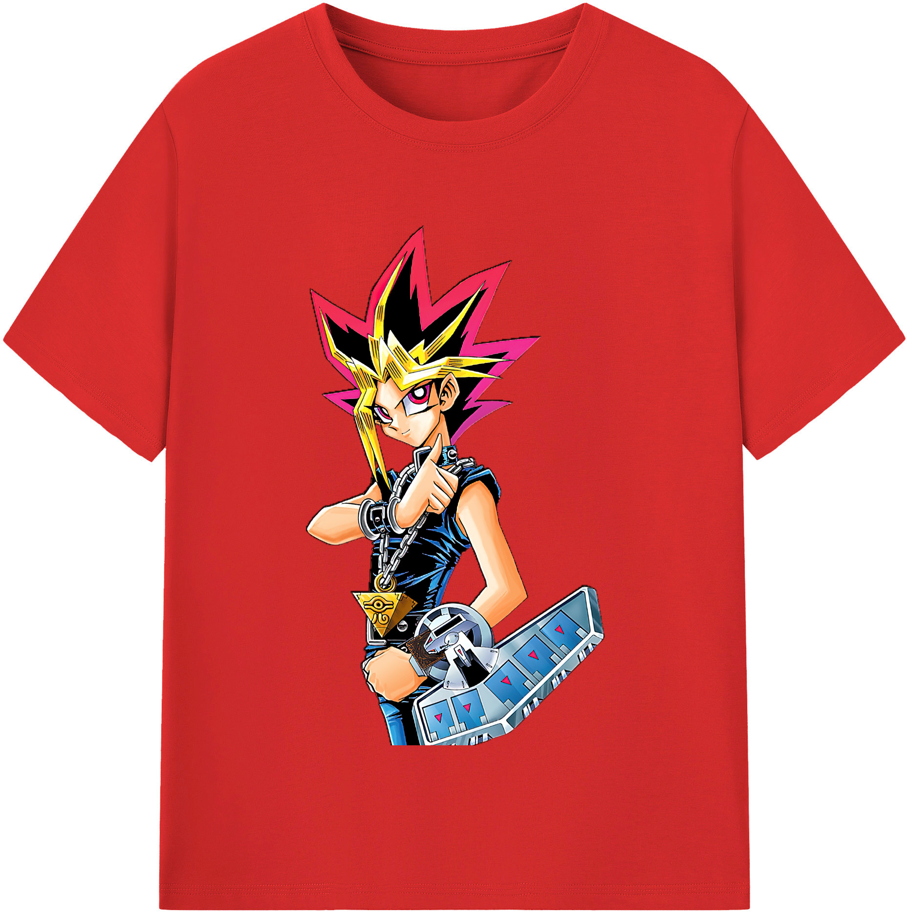 （画像用） 遊☆戯☆王 Yu-Gi-Oh! レディースカジュアルプリントTシャツ（綿100％）