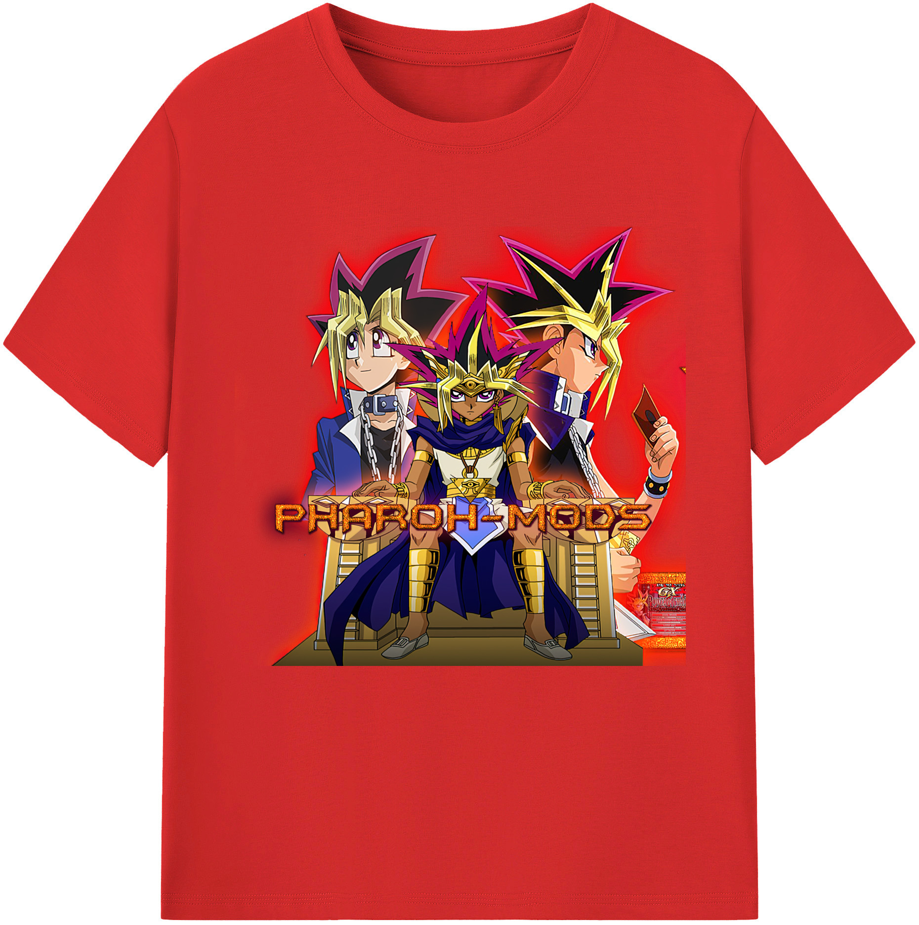 （画像用） 遊☆戯☆王 Yu-Gi-Oh! レディースカジュアルプリントTシャツ（綿100％）
