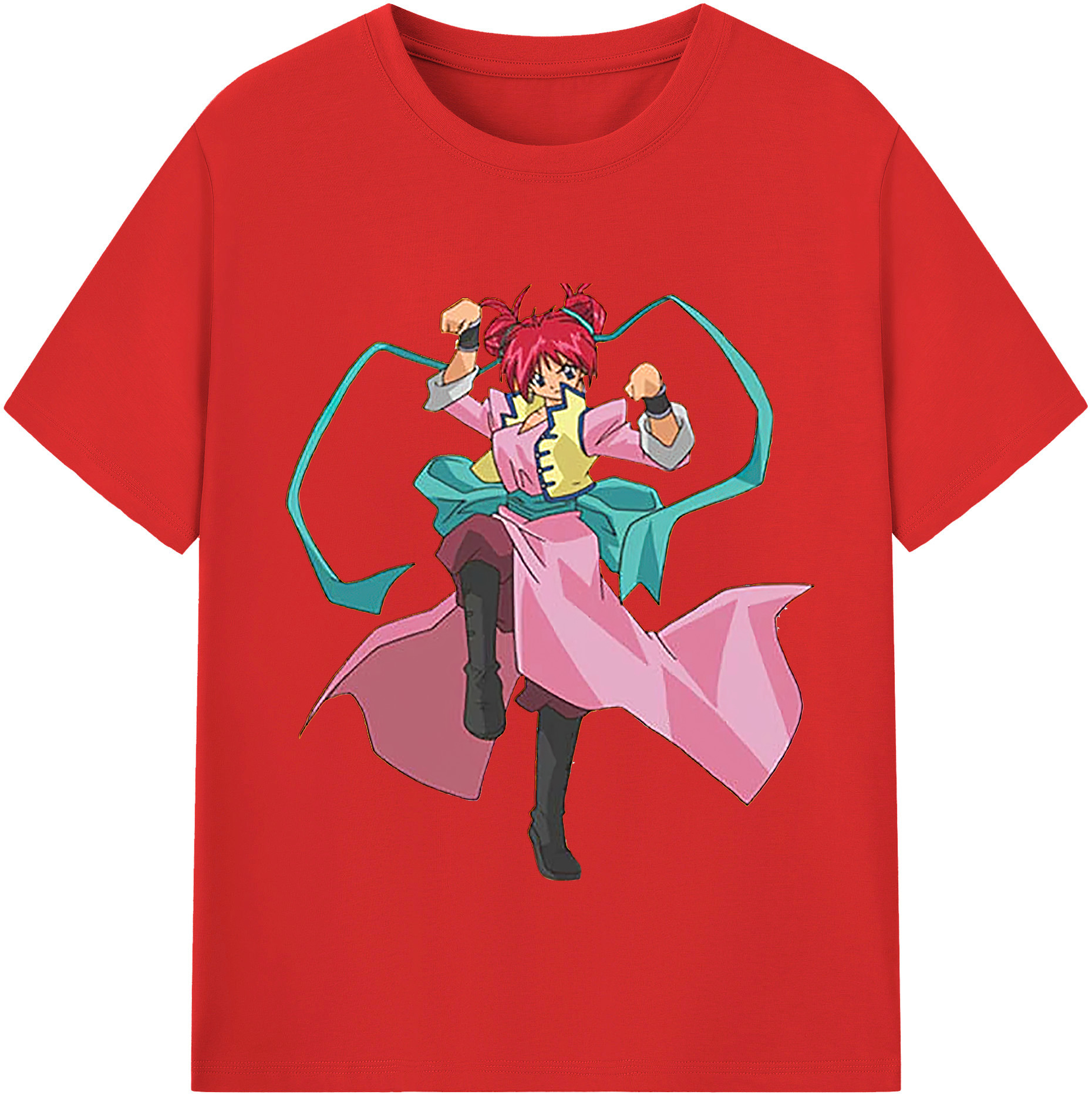 （画像用） 遊☆戯☆王 Yu-Gi-Oh! レディースカジュアルプリントTシャツ（綿100％）