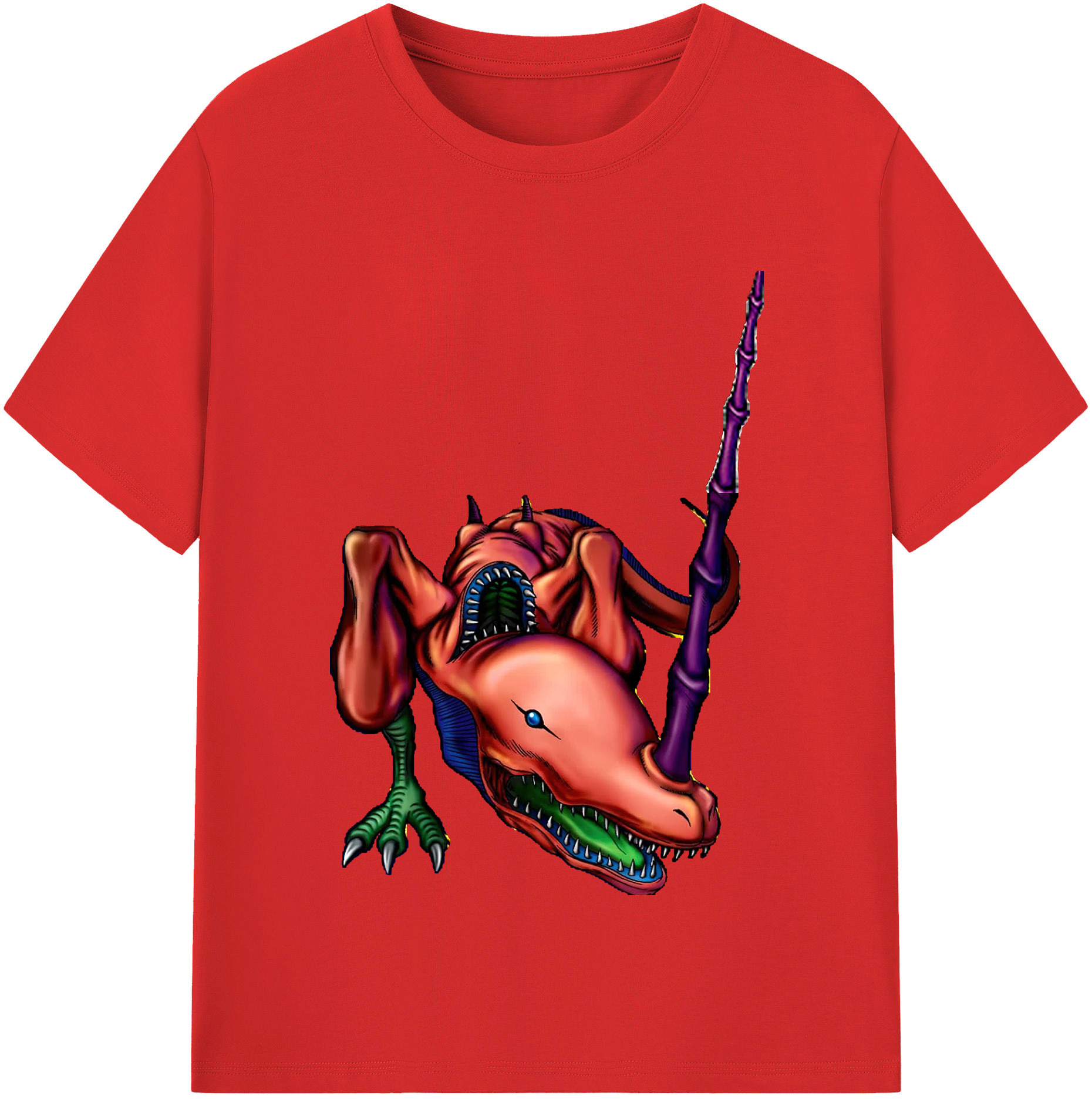 （画像用） 遊☆戯☆王 Yu-Gi-Oh! レディースカジュアルプリントTシャツ（綿100％）