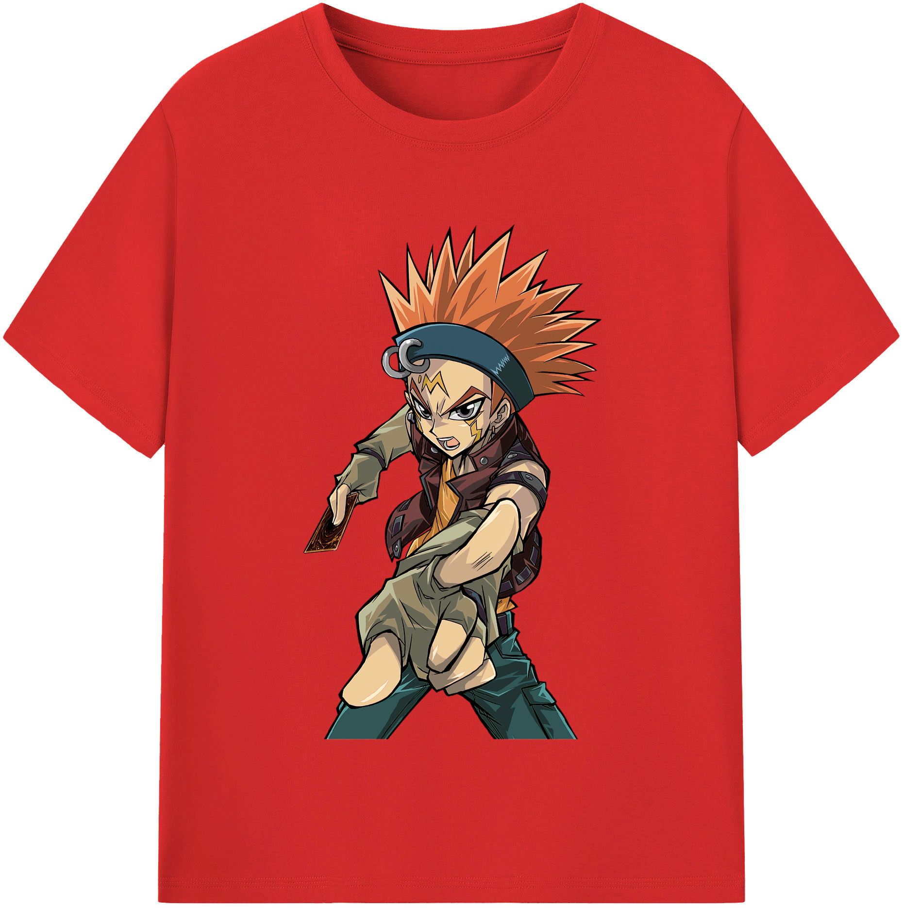 （画像用） 遊☆戯☆王 Yu-Gi-Oh! レディースカジュアルプリントTシャツ（綿100％）