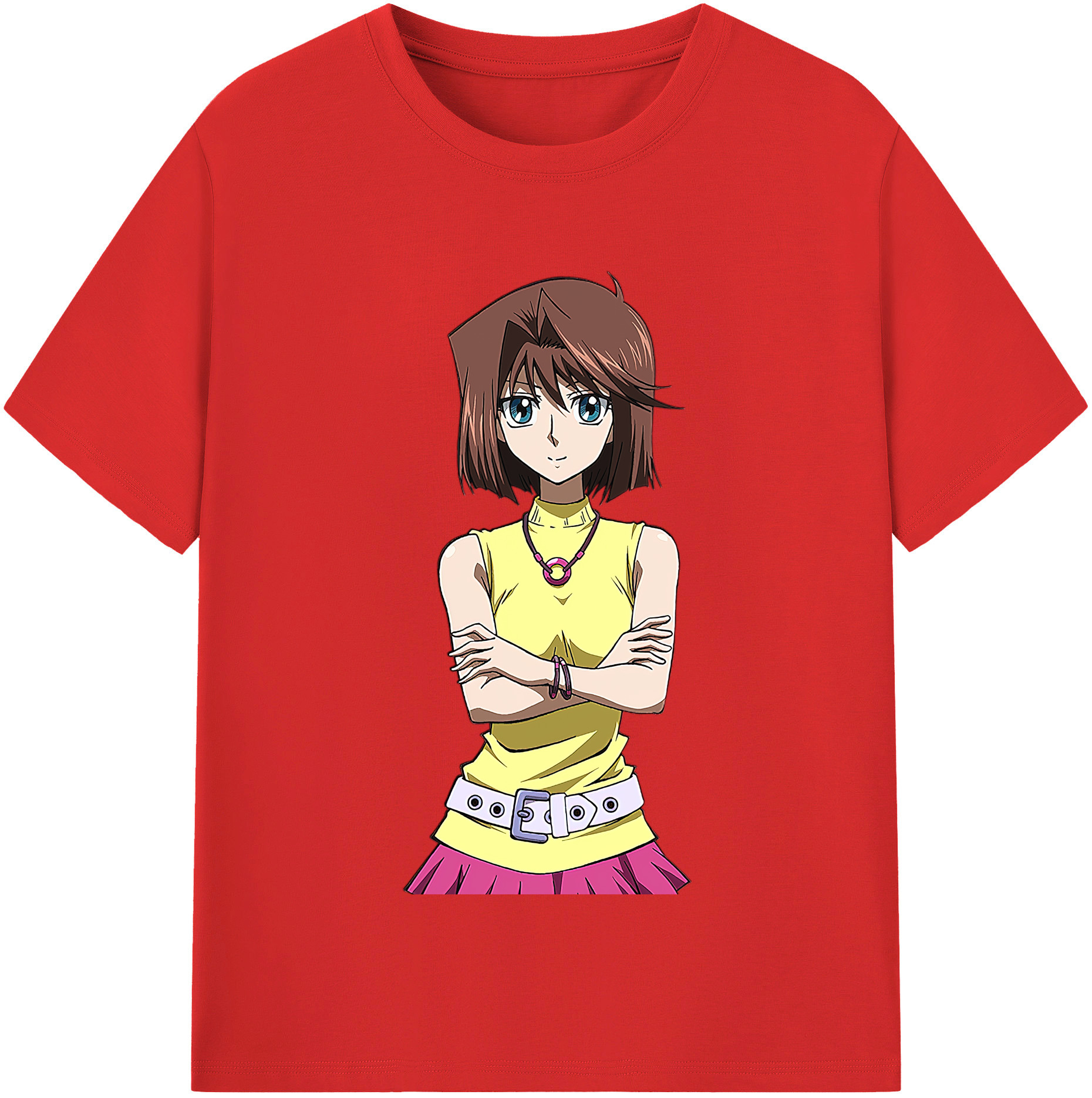 （画像用） 遊☆戯☆王 Yu-Gi-Oh! レディースカジュアルプリントTシャツ（綿100％）