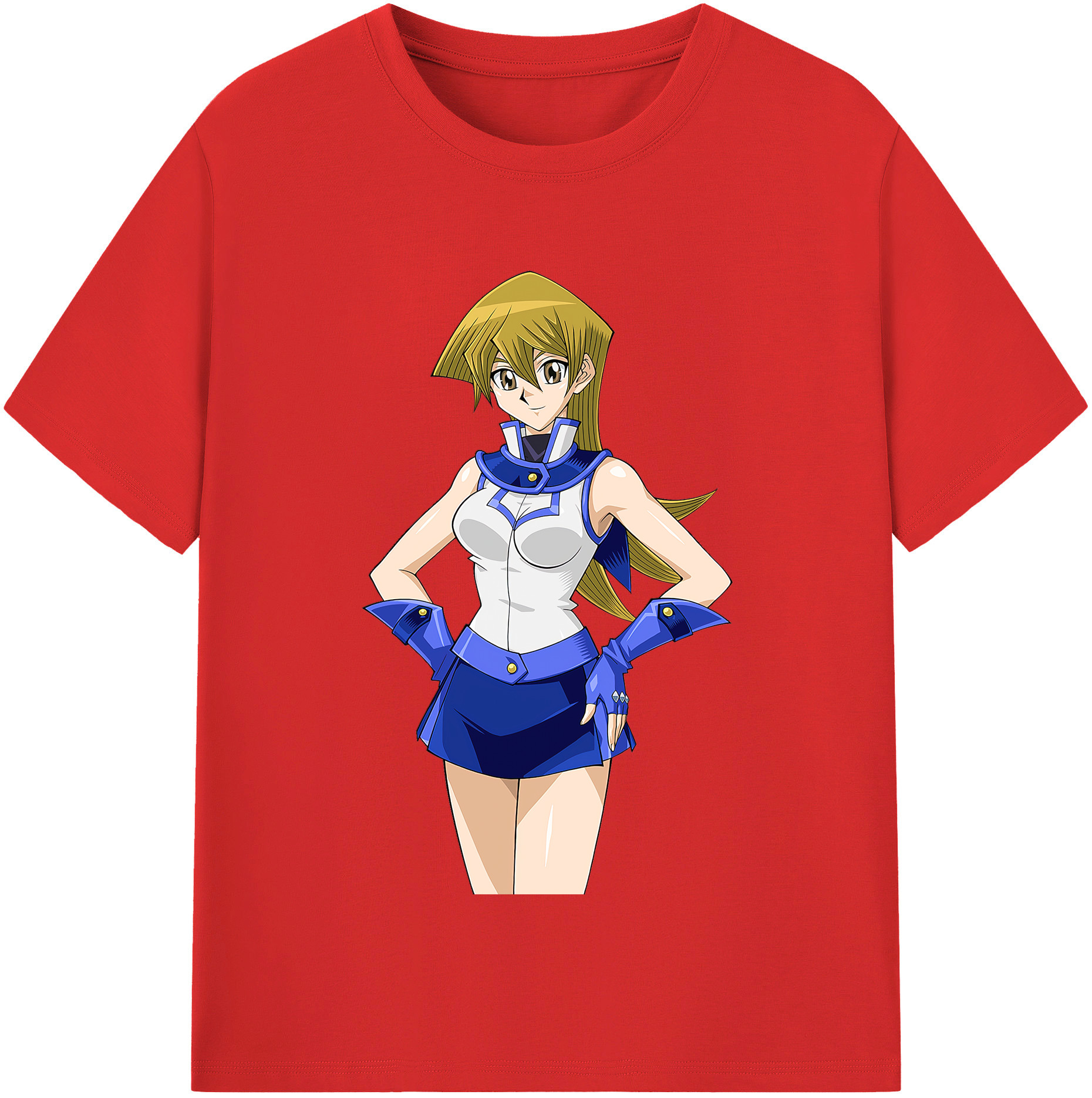 （画像用） 遊☆戯☆王 Yu-Gi-Oh! レディースカジュアルプリントTシャツ（綿100％）