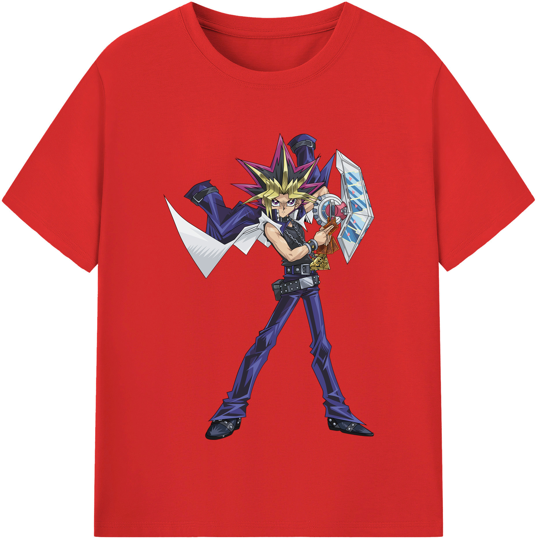 （画像用） 遊☆戯☆王 Yu-Gi-Oh! レディースカジュアルプリントTシャツ（綿100％）
