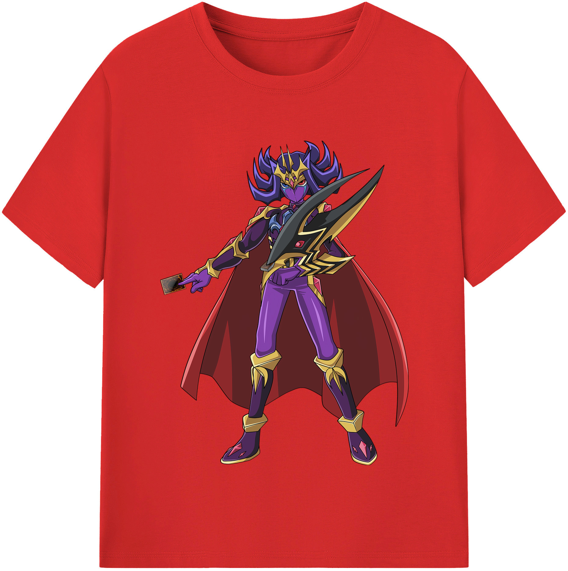 （画像用） 遊☆戯☆王 Yu-Gi-Oh! レディースカジュアルプリントTシャツ（綿100％）