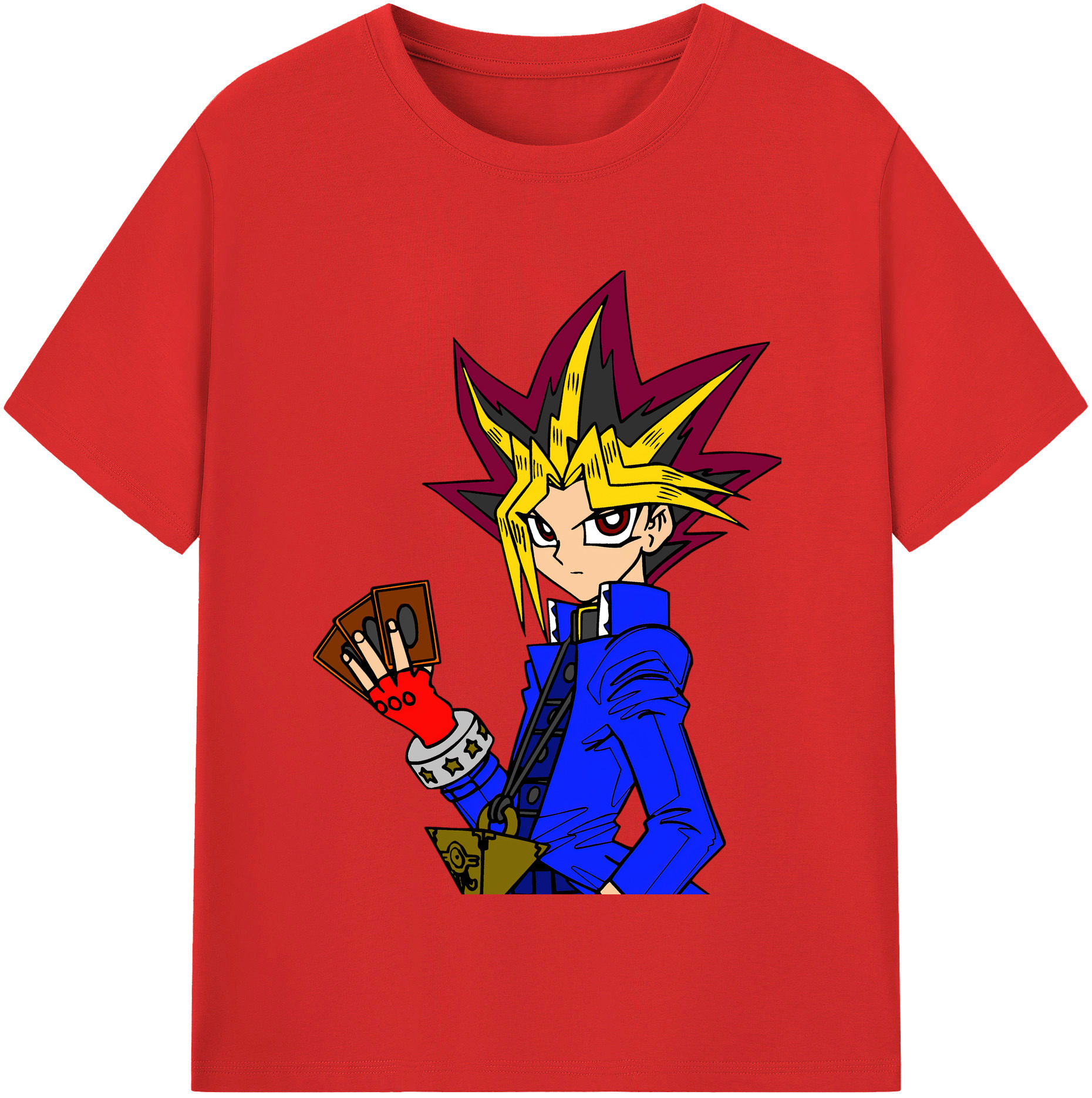 （画像用） 遊☆戯☆王 Yu-Gi-Oh! レディースカジュアルプリントTシャツ（綿100％）