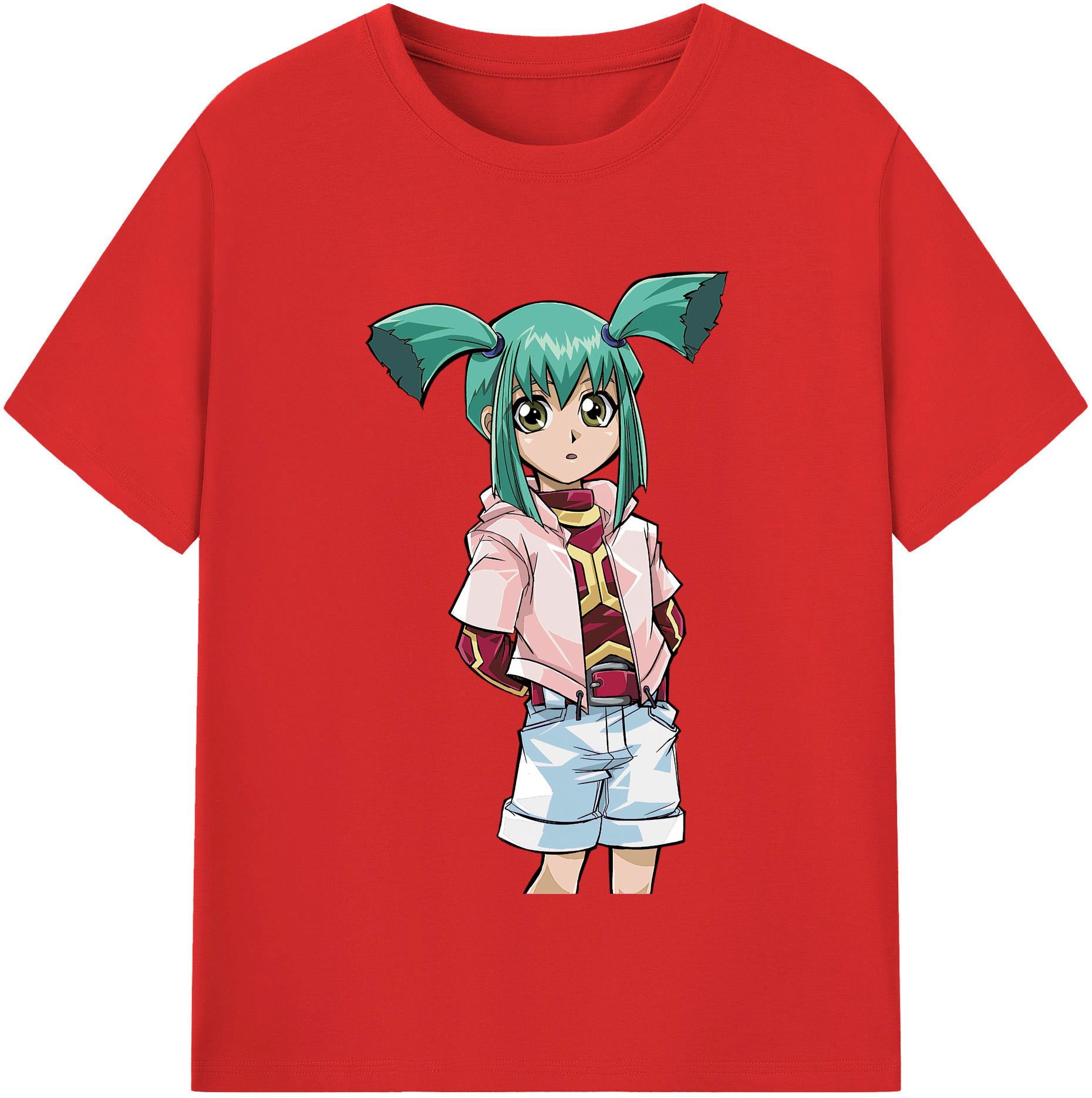 （画像用） 遊☆戯☆王 Yu-Gi-Oh! レディースカジュアルプリントTシャツ（綿100％）