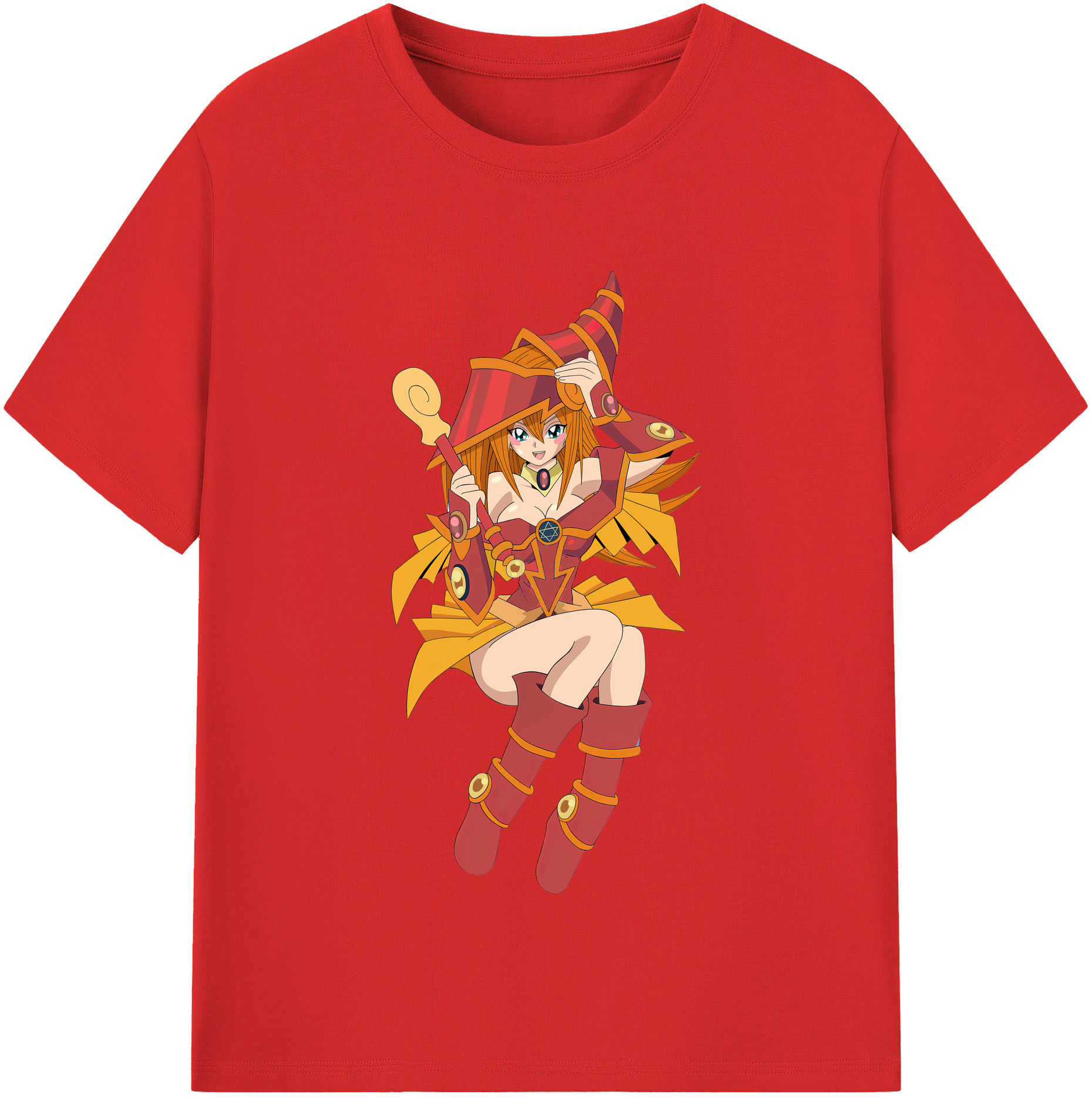 （画像用） 遊☆戯☆王 Yu-Gi-Oh! レディースカジュアルプリントTシャツ（綿100％）