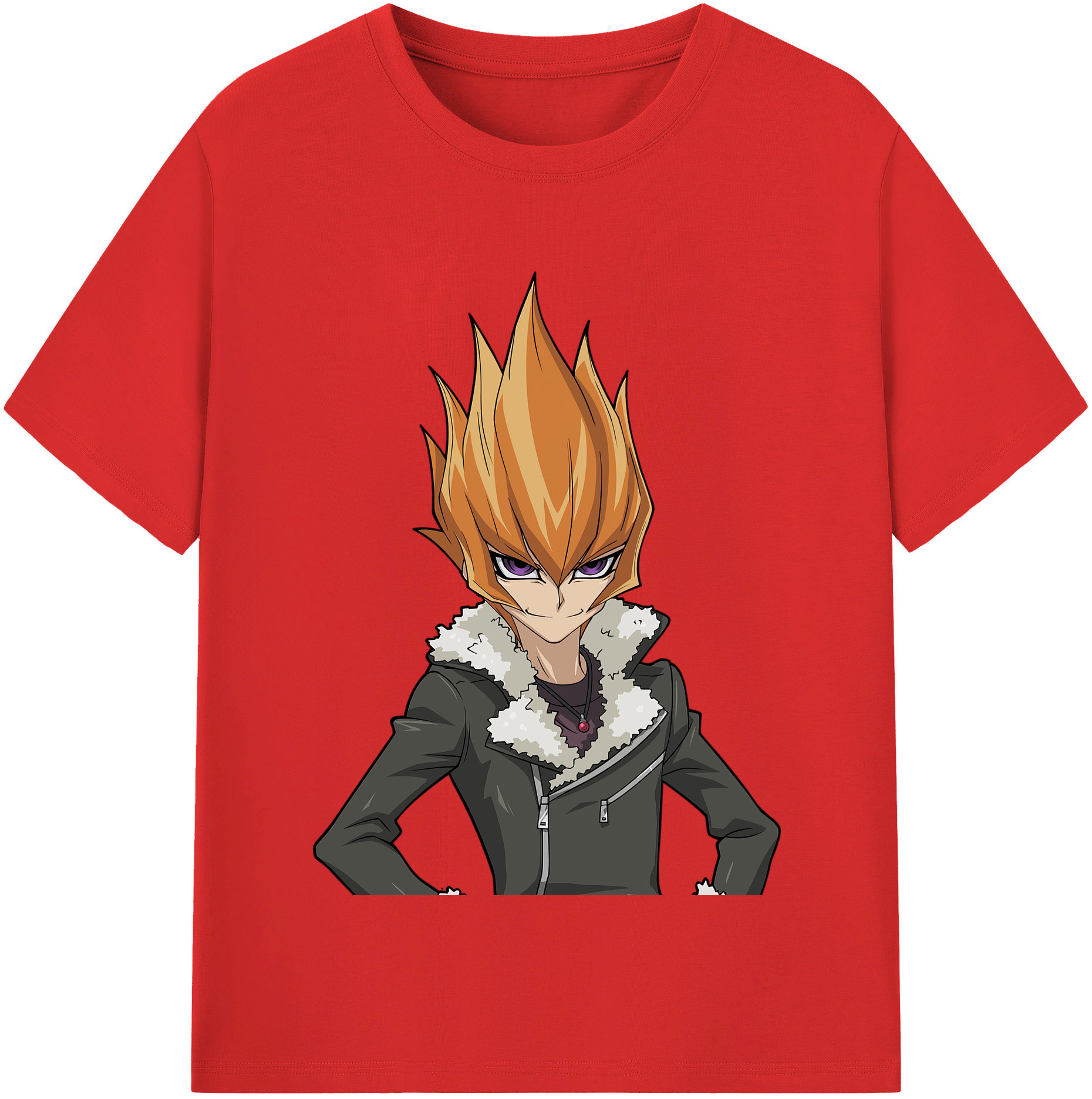 （画像用） 遊☆戯☆王 Yu-Gi-Oh! レディースカジュアルプリントTシャツ（綿100％）
