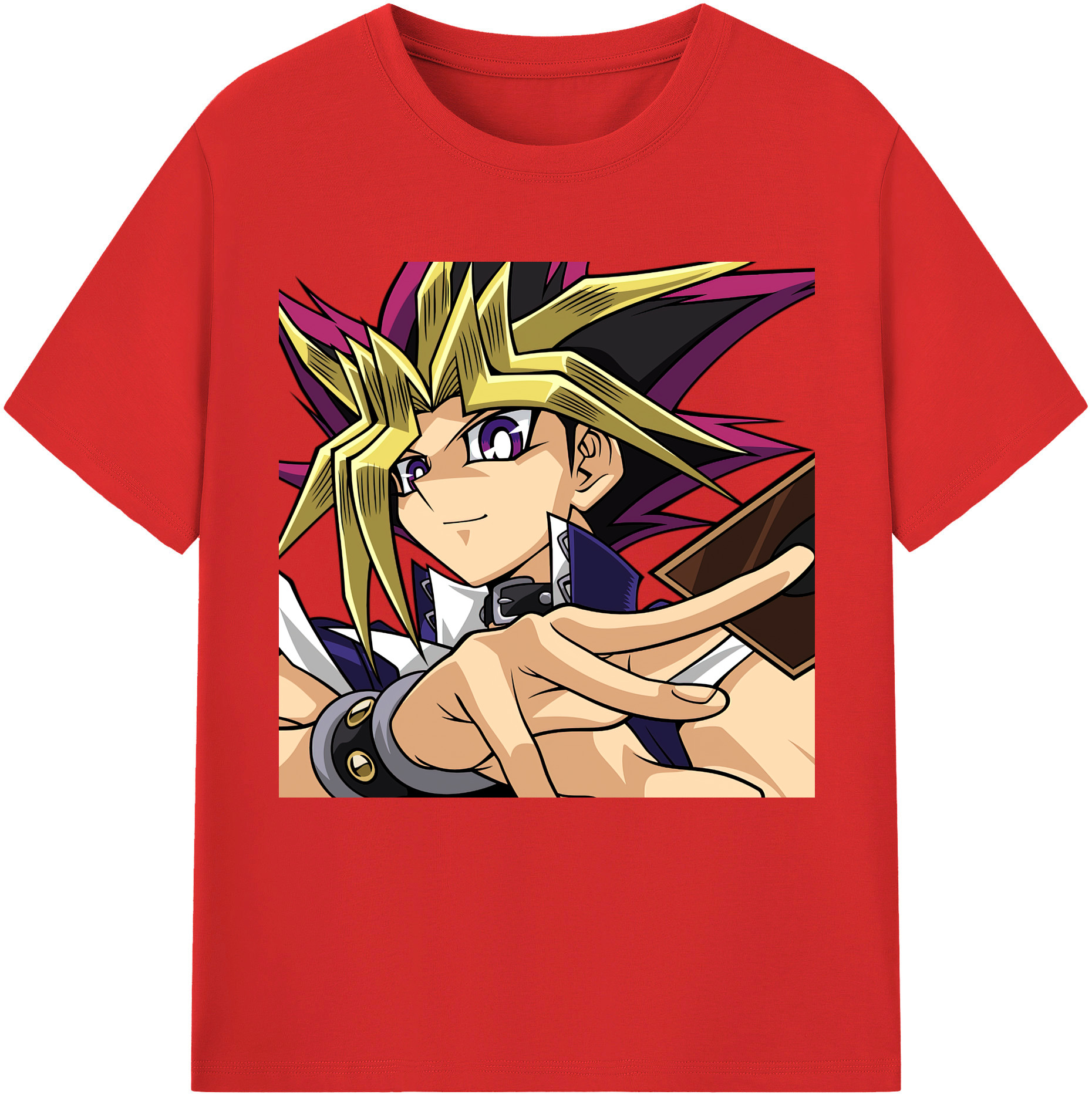 （画像用） 遊☆戯☆王 Yu-Gi-Oh! レディースカジュアルプリントTシャツ（綿100％）