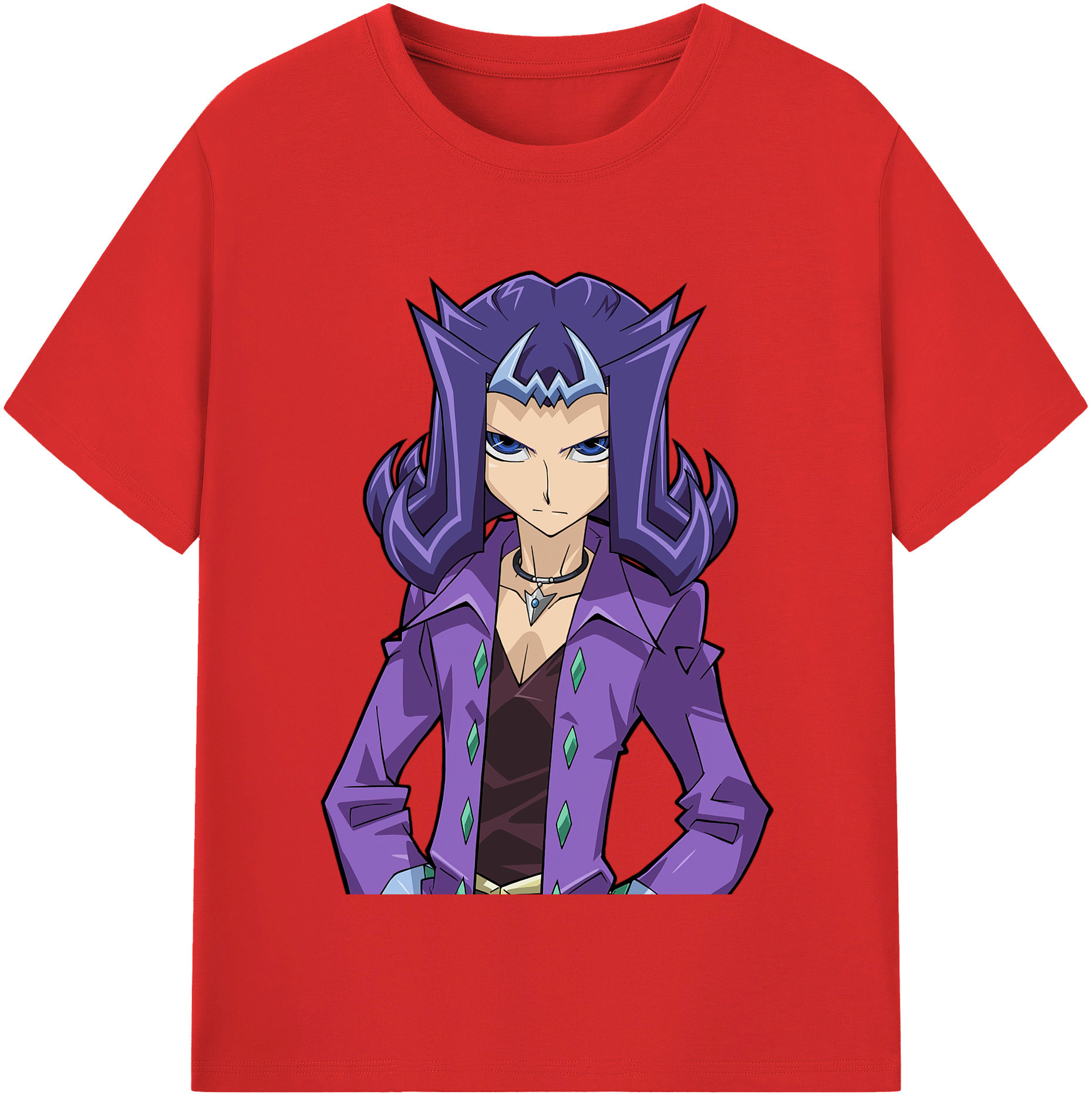 （画像用） 遊☆戯☆王 Yu-Gi-Oh! レディースカジュアルプリントTシャツ（綿100％）