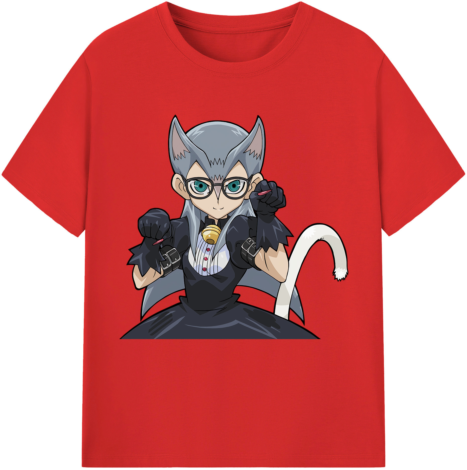 （画像用） 遊☆戯☆王 Yu-Gi-Oh! レディースカジュアルプリントTシャツ（綿100％）