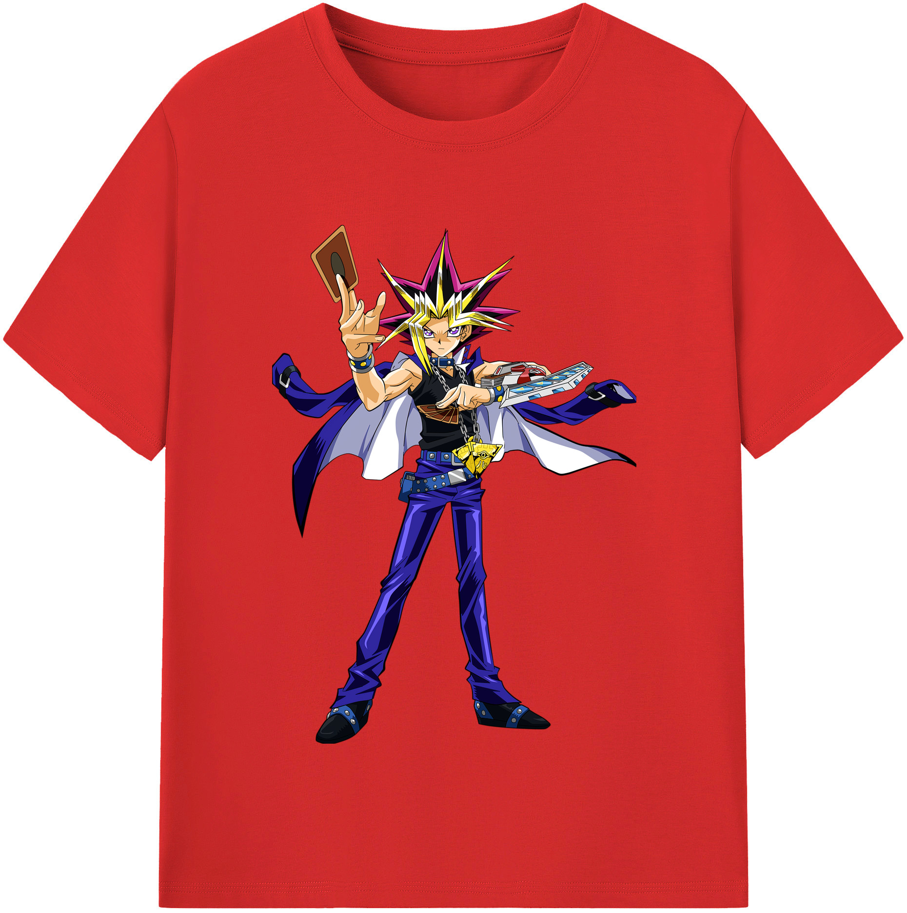 （画像用） 遊☆戯☆王 Yu-Gi-Oh! レディースカジュアルプリントTシャツ（綿100％）