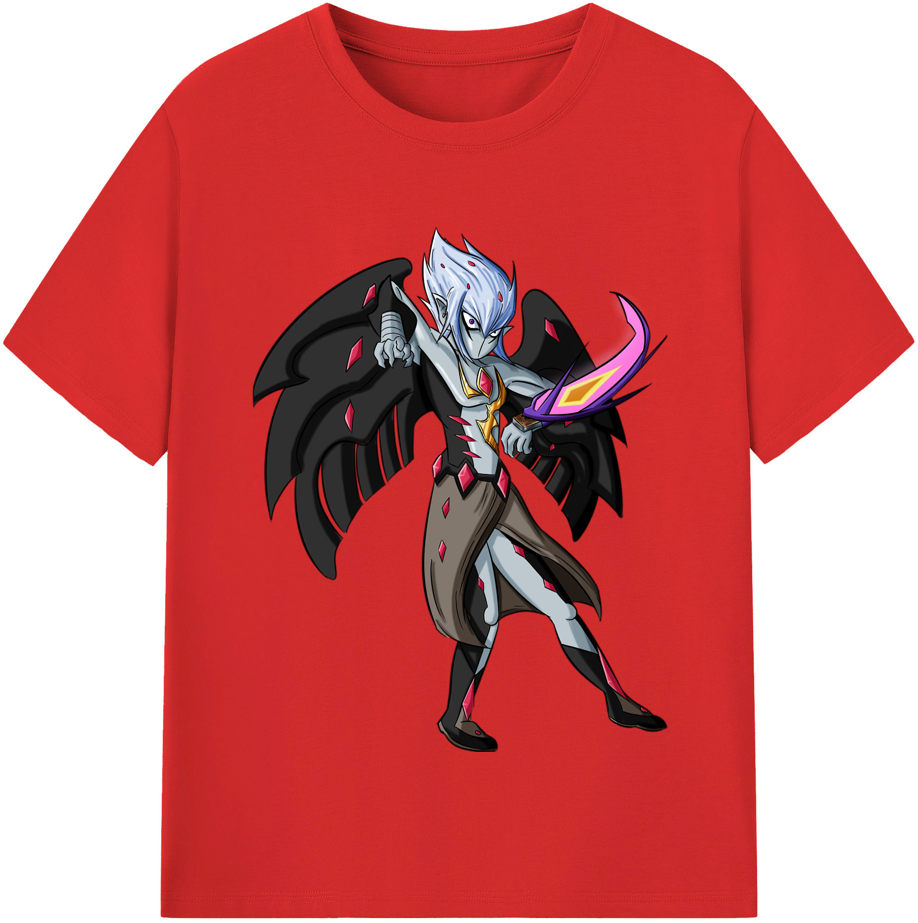 （画像用） 遊☆戯☆王 Yu-Gi-Oh! レディースカジュアルプリントTシャツ（綿100％）