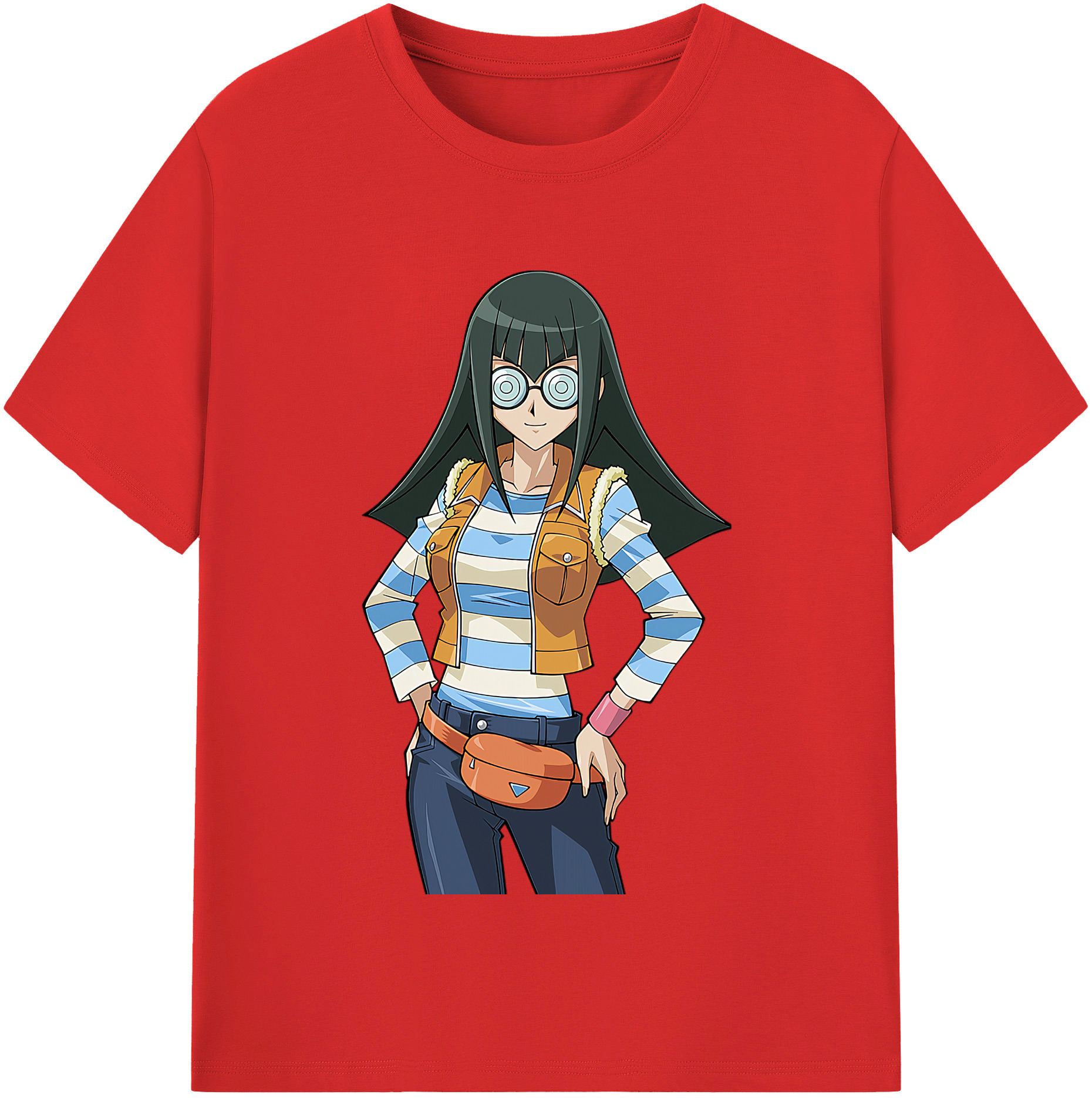 （画像用） 遊☆戯☆王 Yu-Gi-Oh! レディースカジュアルプリントTシャツ（綿100％）
