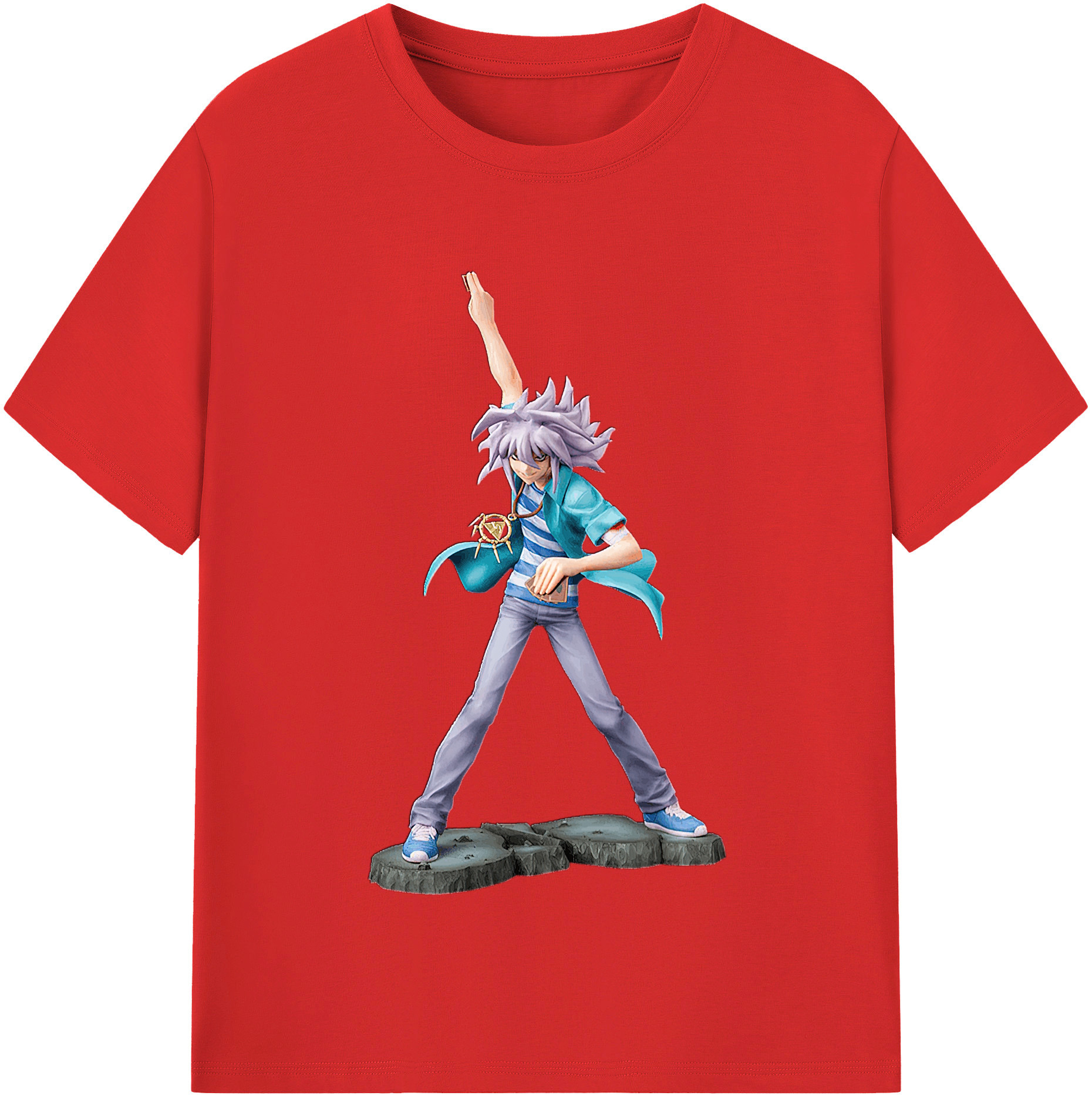 （画像用） 遊☆戯☆王 Yu-Gi-Oh! レディースカジュアルプリントTシャツ（綿100％）
