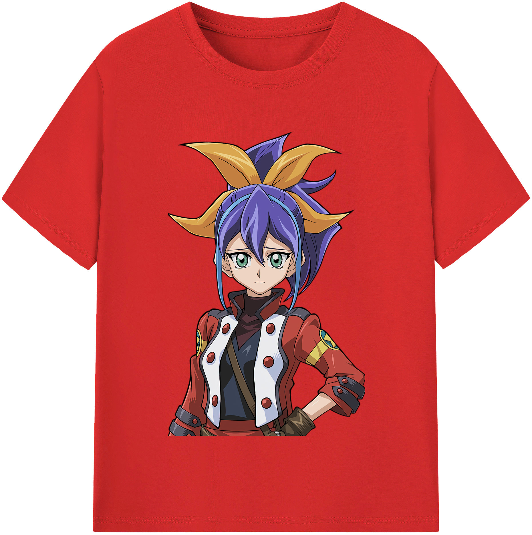（画像用） 遊☆戯☆王 Yu-Gi-Oh! レディースカジュアルプリントTシャツ（綿100％）