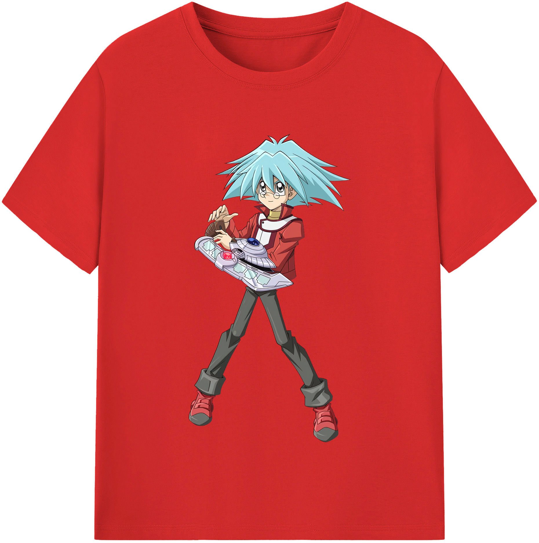 （画像用） 遊☆戯☆王 Yu-Gi-Oh! レディースカジュアルプリントTシャツ（綿100％）