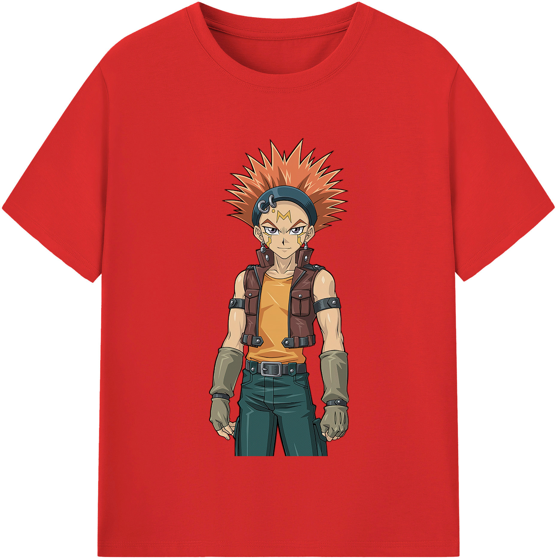 （画像用） 遊☆戯☆王 Yu-Gi-Oh! レディースカジュアルプリントTシャツ（綿100％）