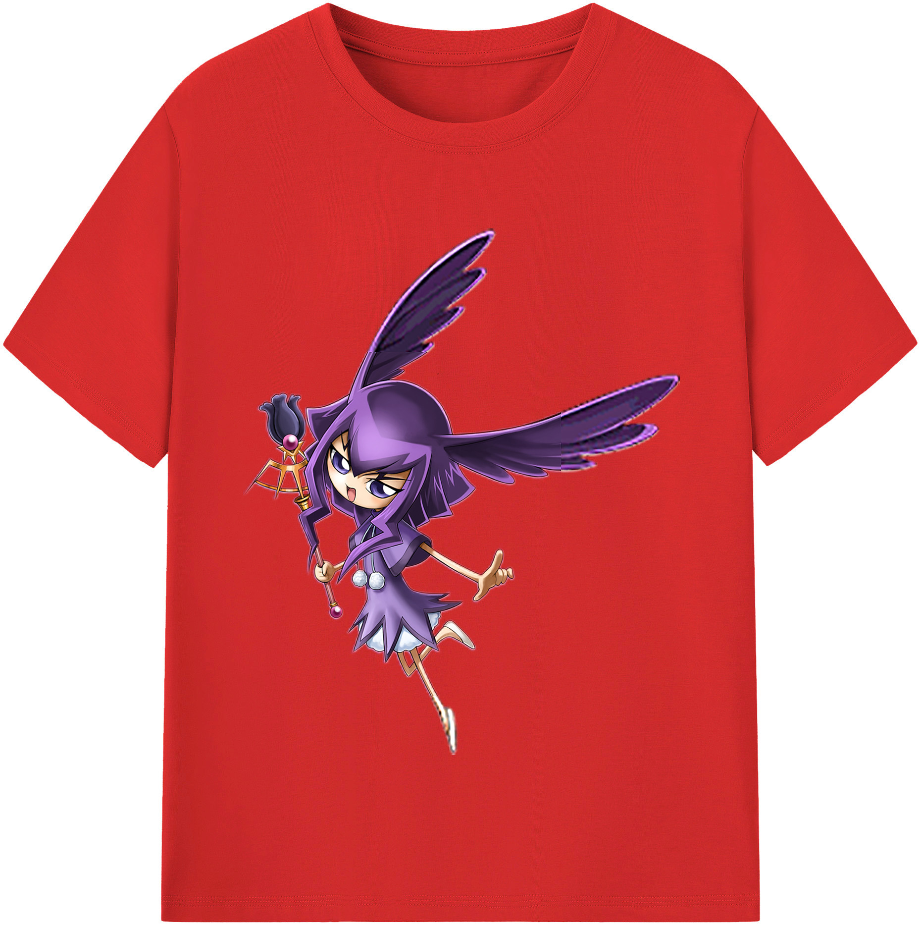 （画像用） 遊☆戯☆王 Yu-Gi-Oh! レディースカジュアルプリントTシャツ（綿100％）