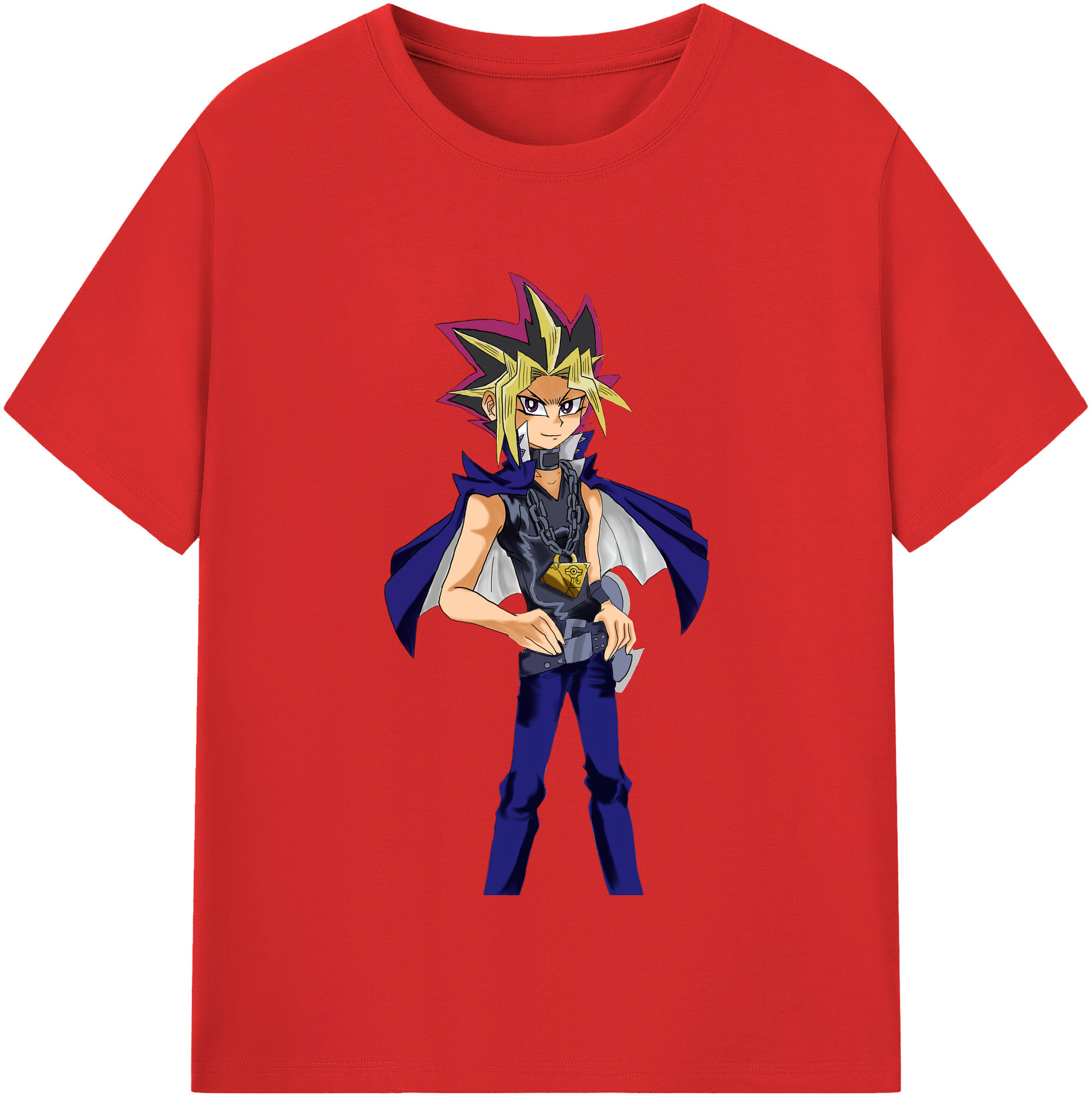 （画像用） 遊☆戯☆王 Yu-Gi-Oh! レディースカジュアルプリントTシャツ（綿100％）