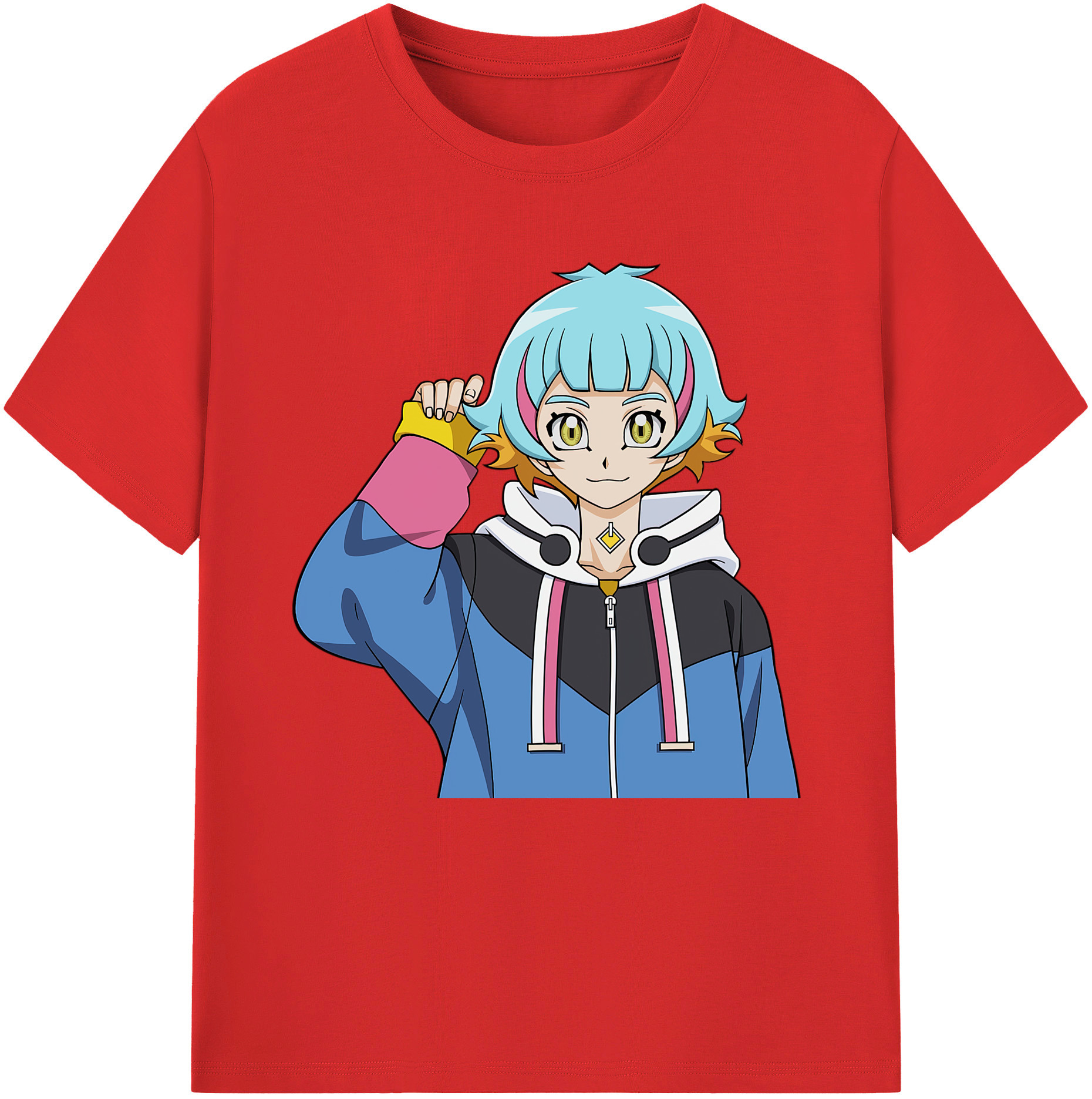 （画像用） 遊☆戯☆王 Yu-Gi-Oh! レディースカジュアルプリントTシャツ（綿100％）
