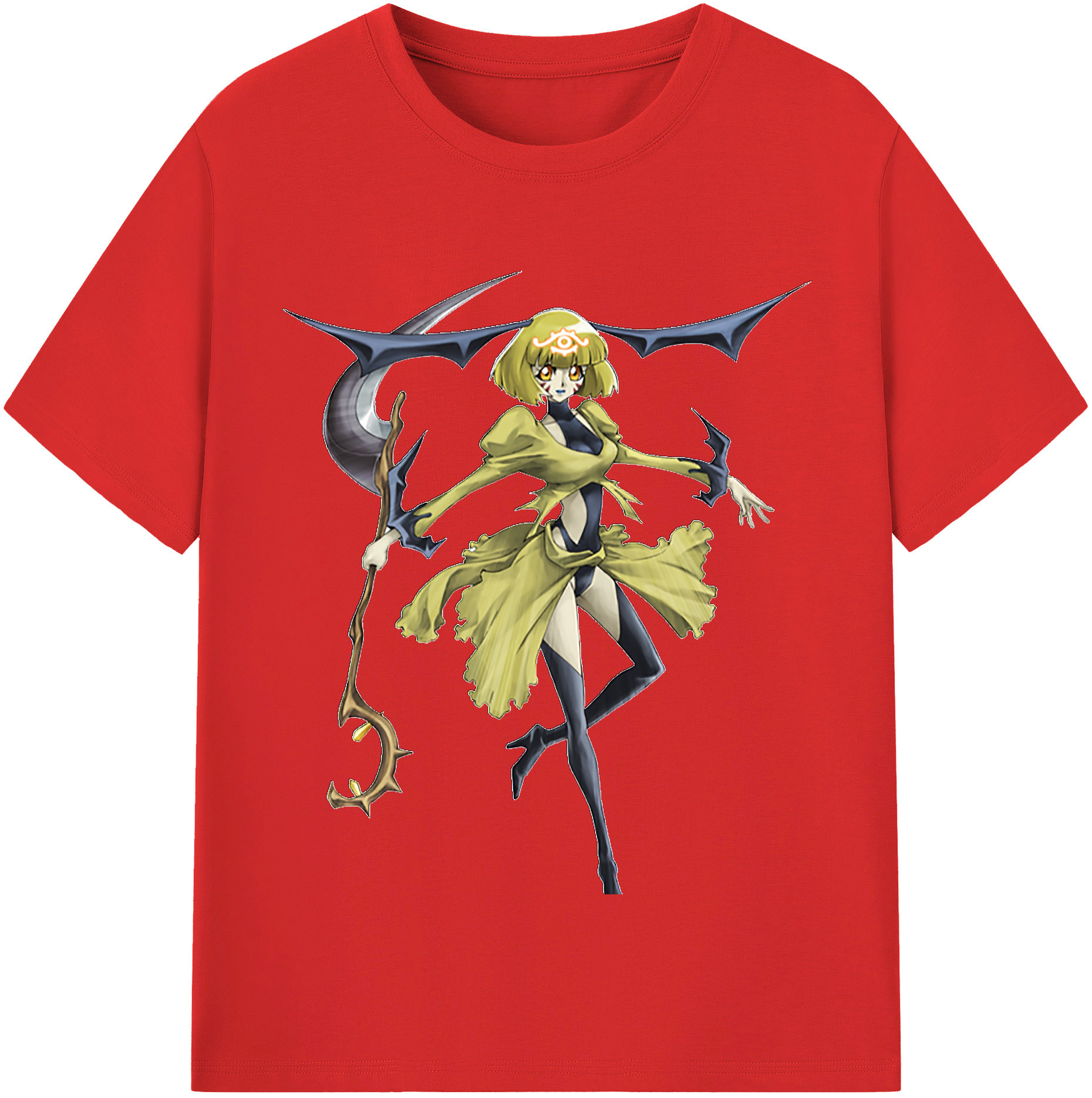 （画像用） 遊☆戯☆王 Yu-Gi-Oh! レディースカジュアルプリントTシャツ（綿100％）