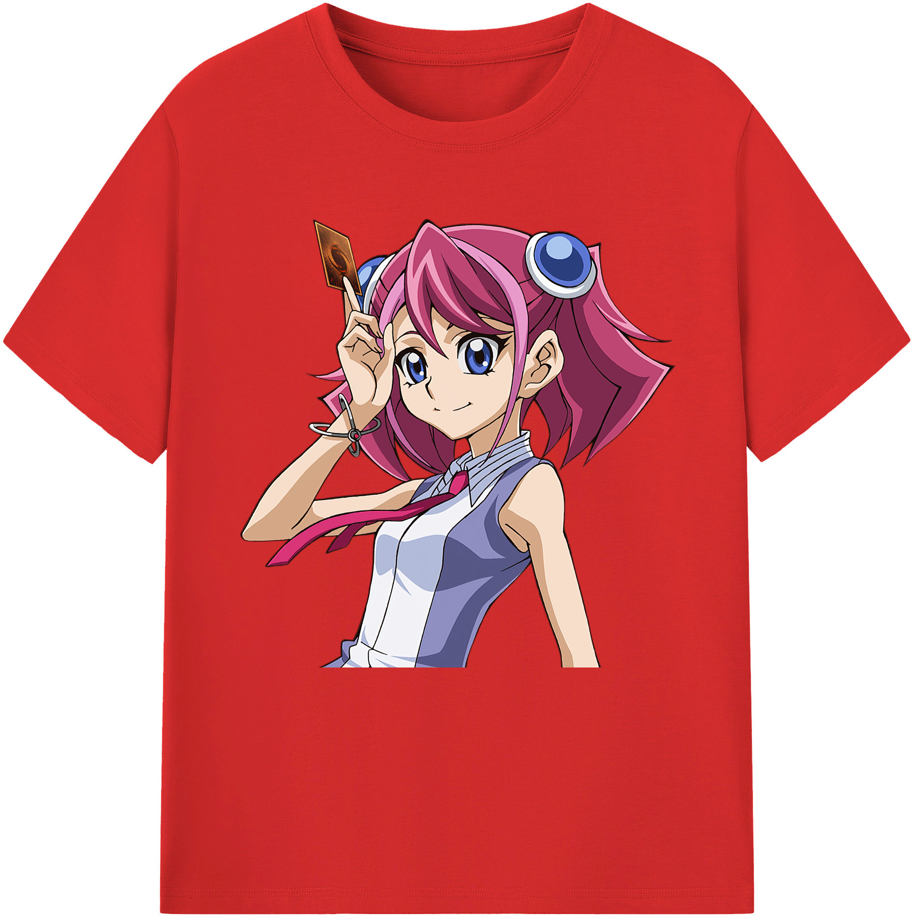 （画像用） 遊☆戯☆王 Yu-Gi-Oh! レディースカジュアルプリントTシャツ（綿100％）