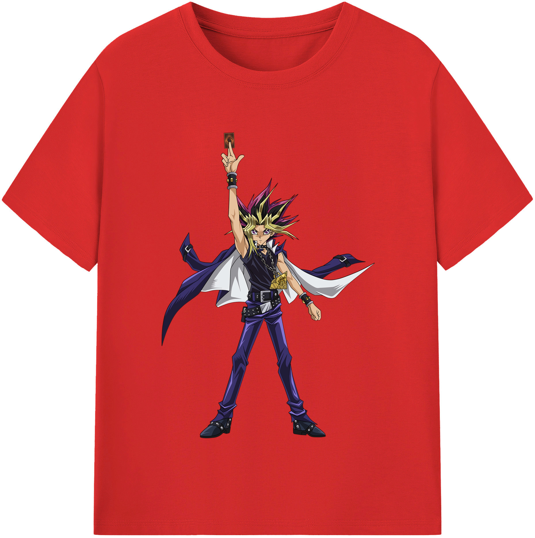 （画像用） 遊☆戯☆王 Yu-Gi-Oh! レディースカジュアルプリントTシャツ（綿100％）