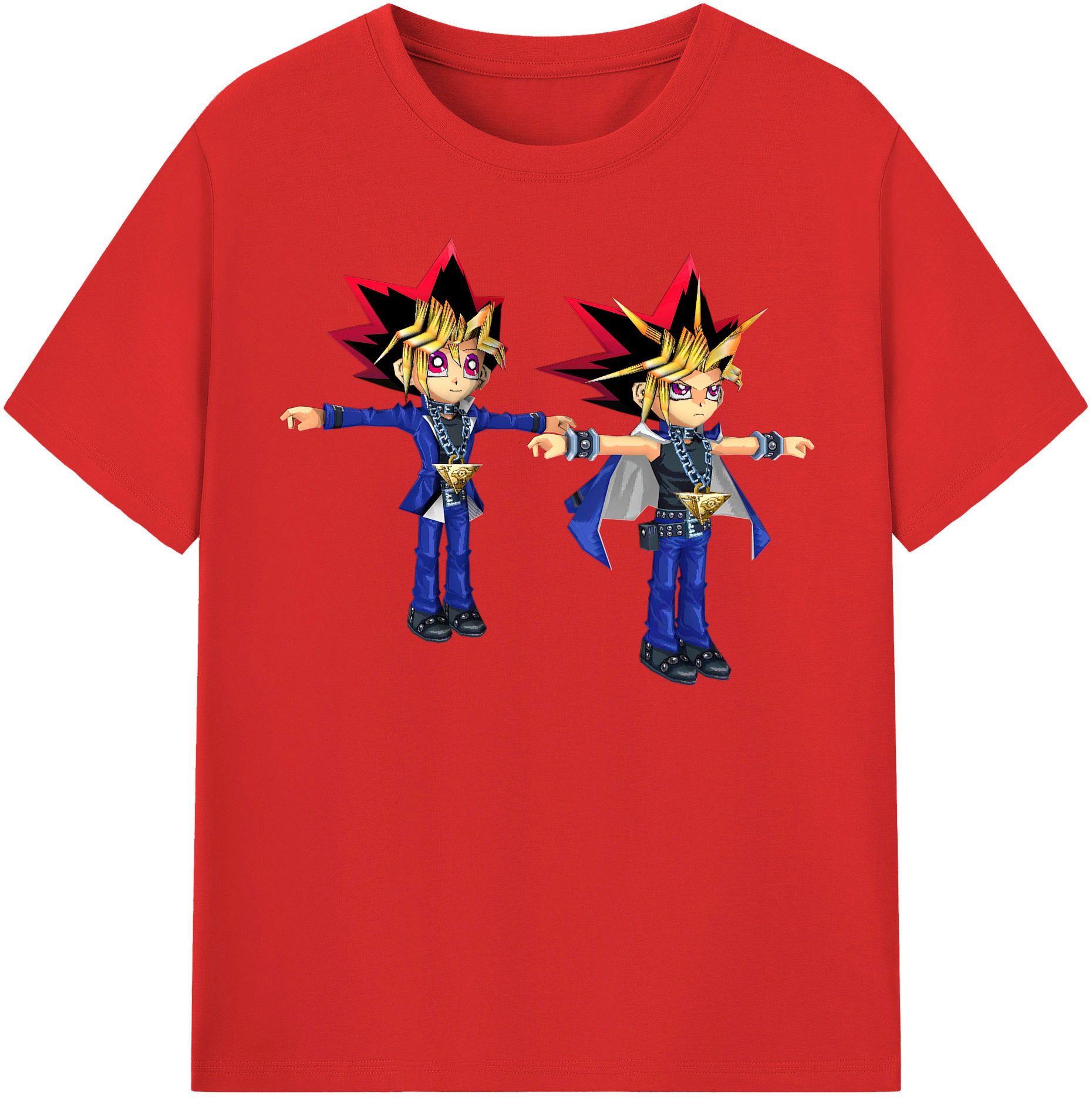 （画像用） 遊☆戯☆王 Yu-Gi-Oh! レディースカジュアルプリントTシャツ（綿100％）