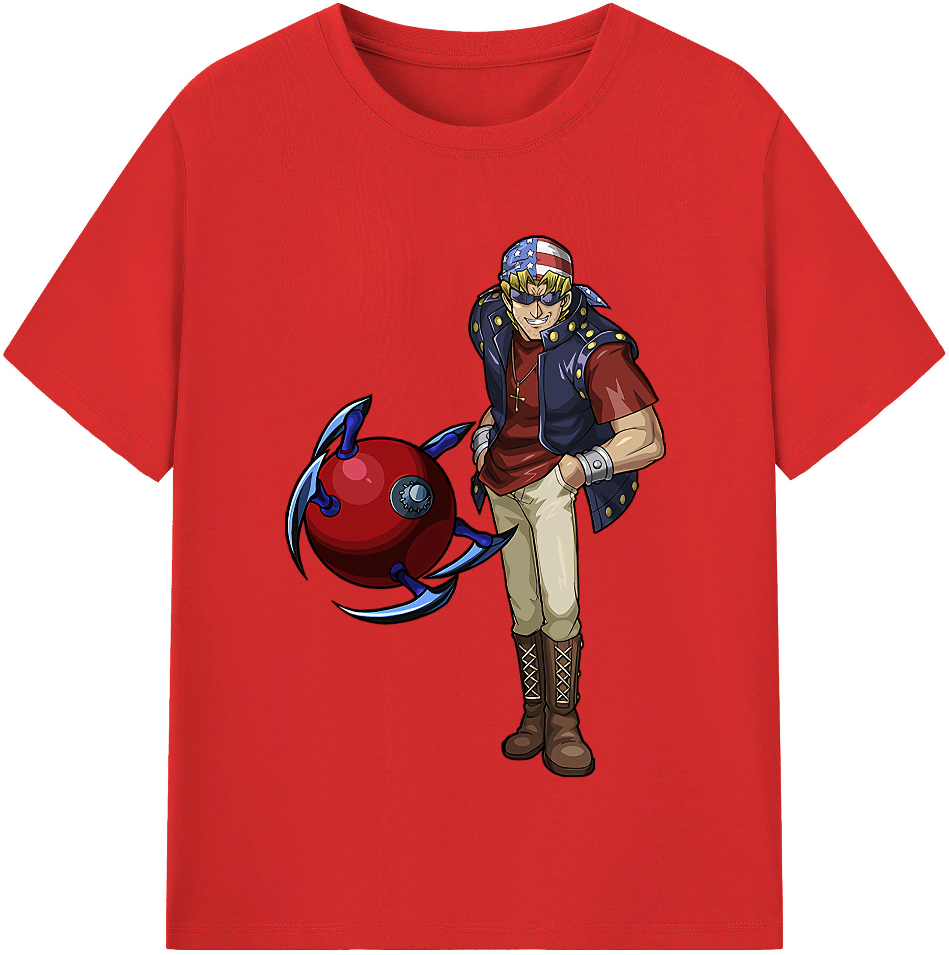 （画像用） 遊☆戯☆王 Yu-Gi-Oh! レディースカジュアルプリントTシャツ（綿100％）