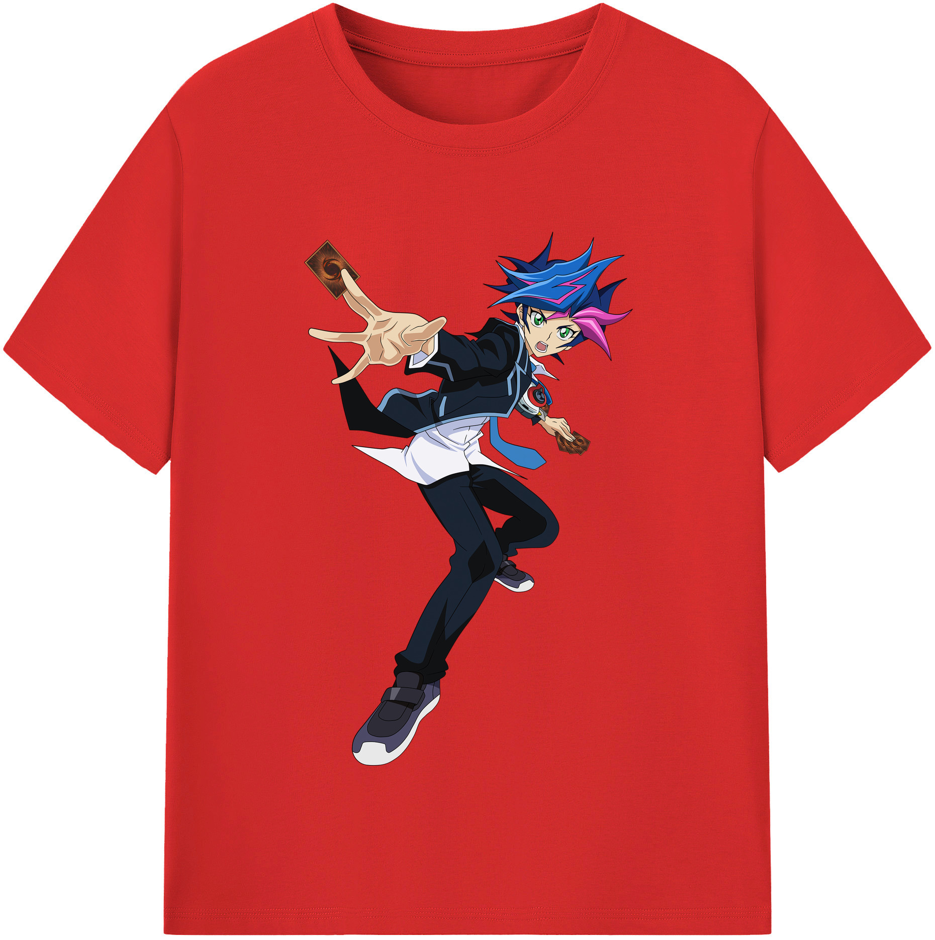 （画像用） 遊☆戯☆王 Yu-Gi-Oh! レディースカジュアルプリントTシャツ（綿100％）